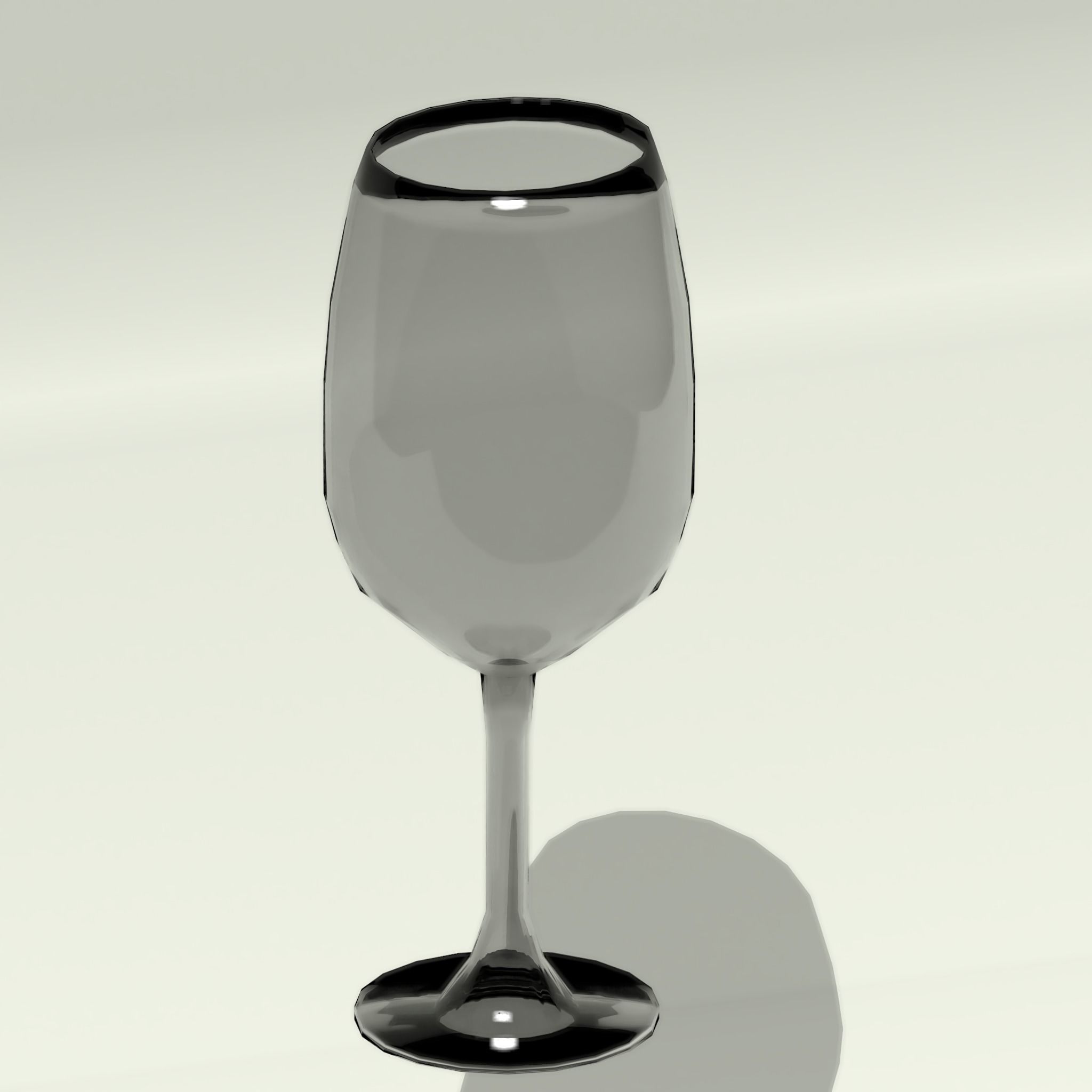 Wineglass wine glass Free 3D model_5