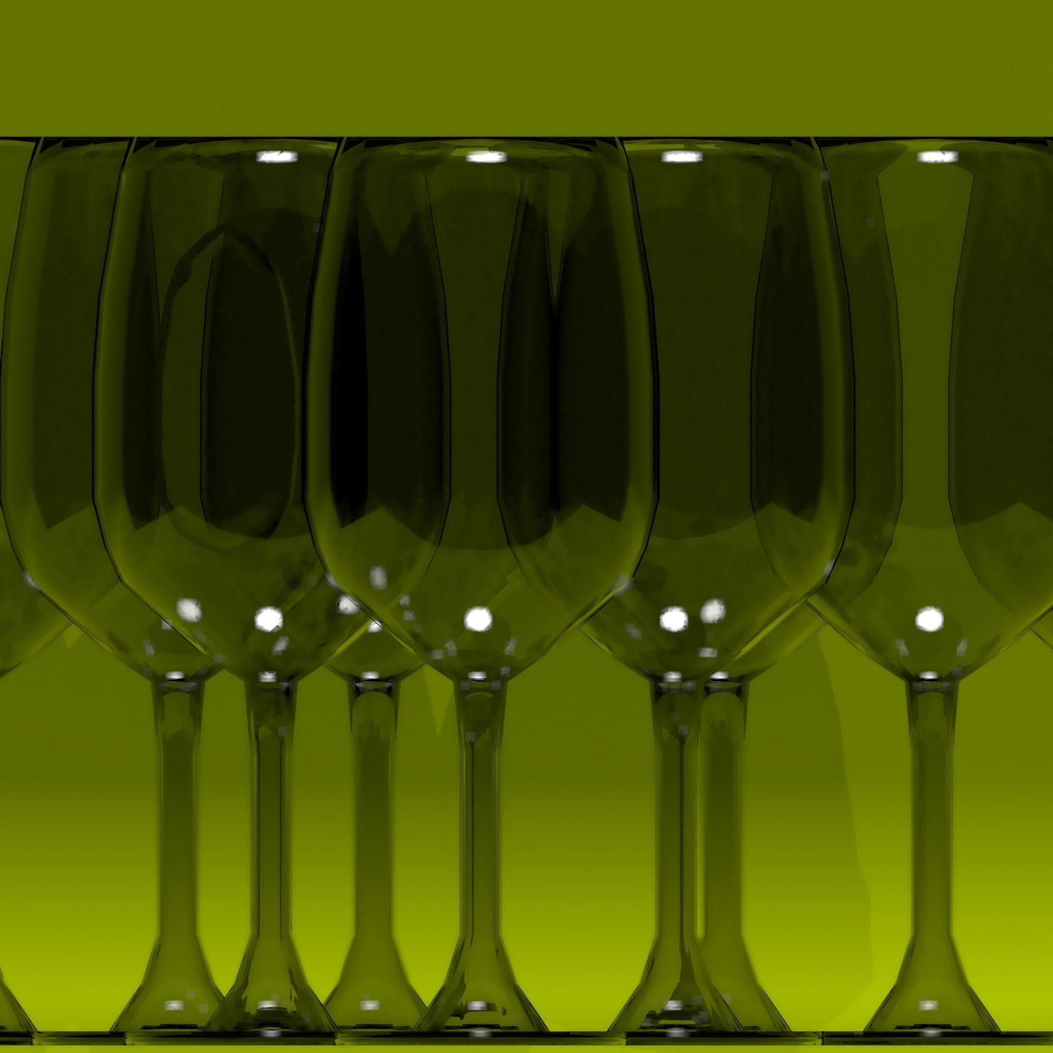 Wineglass wine glass Free 3D model_3