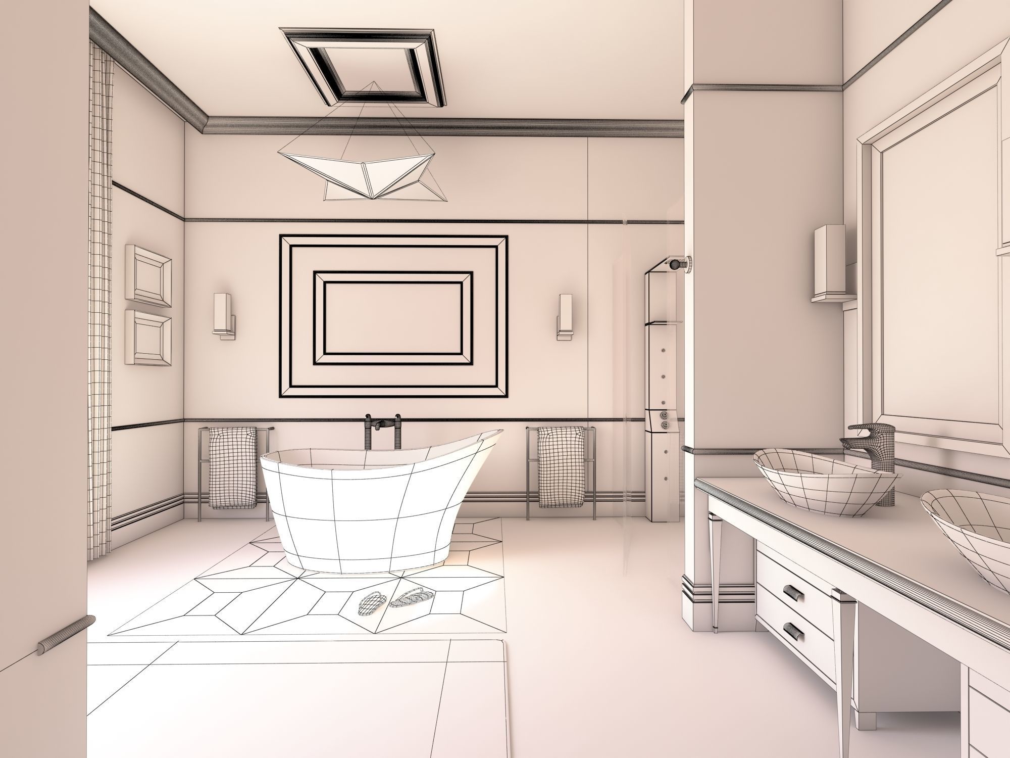 Bathroom 54 3D model_6