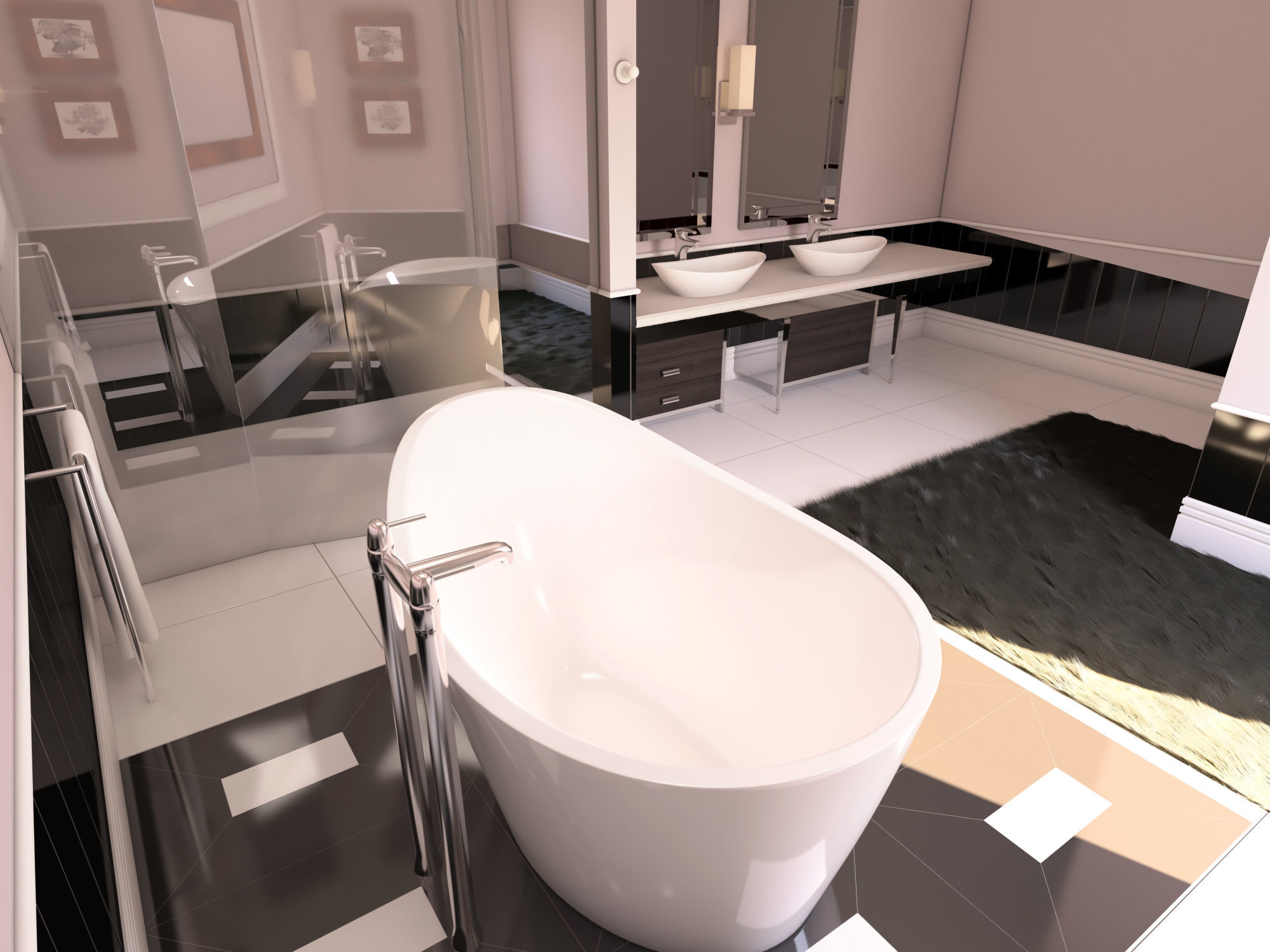 Bathroom 54 3D model_2