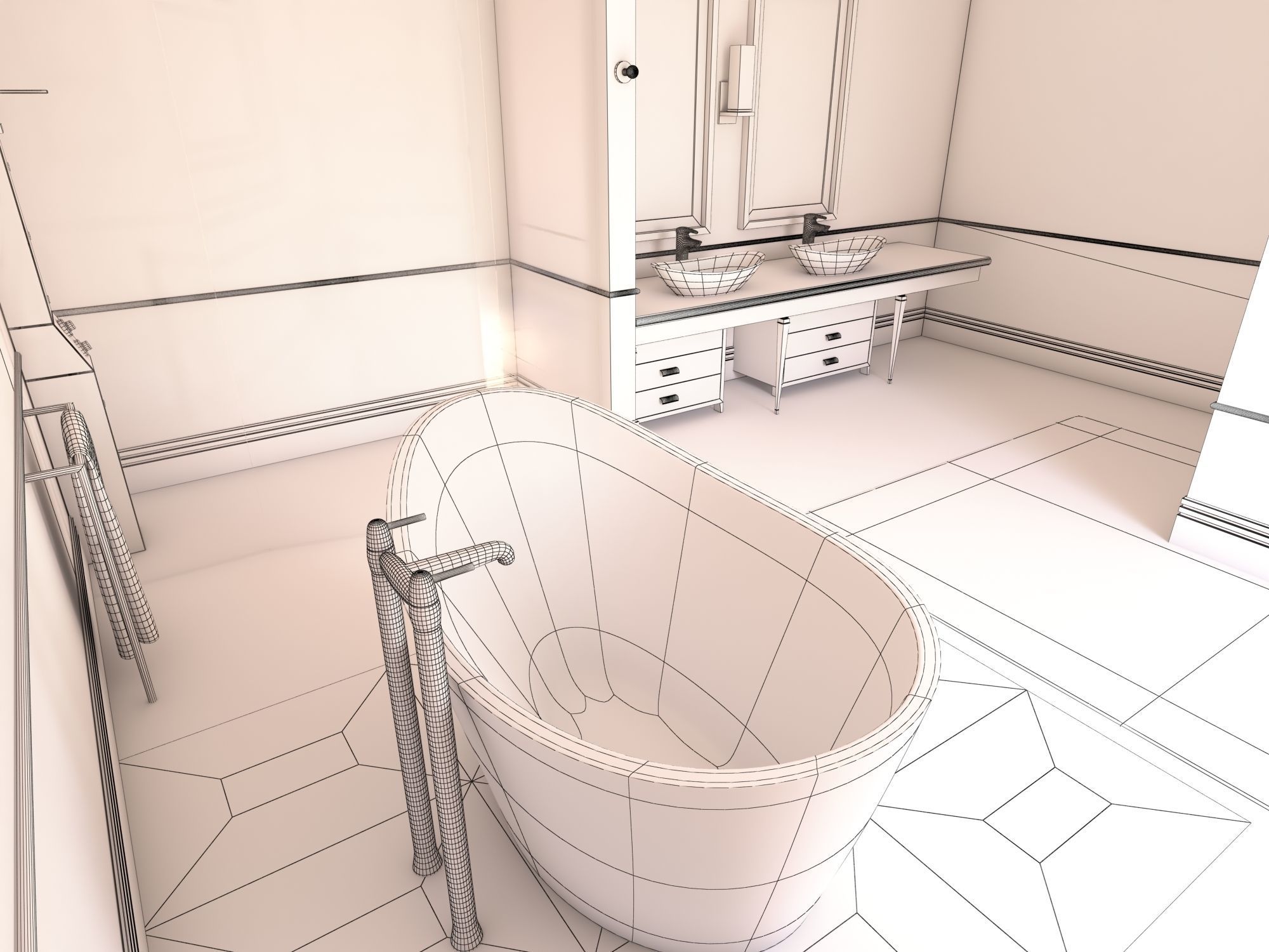 Bathroom 54 3D model_8