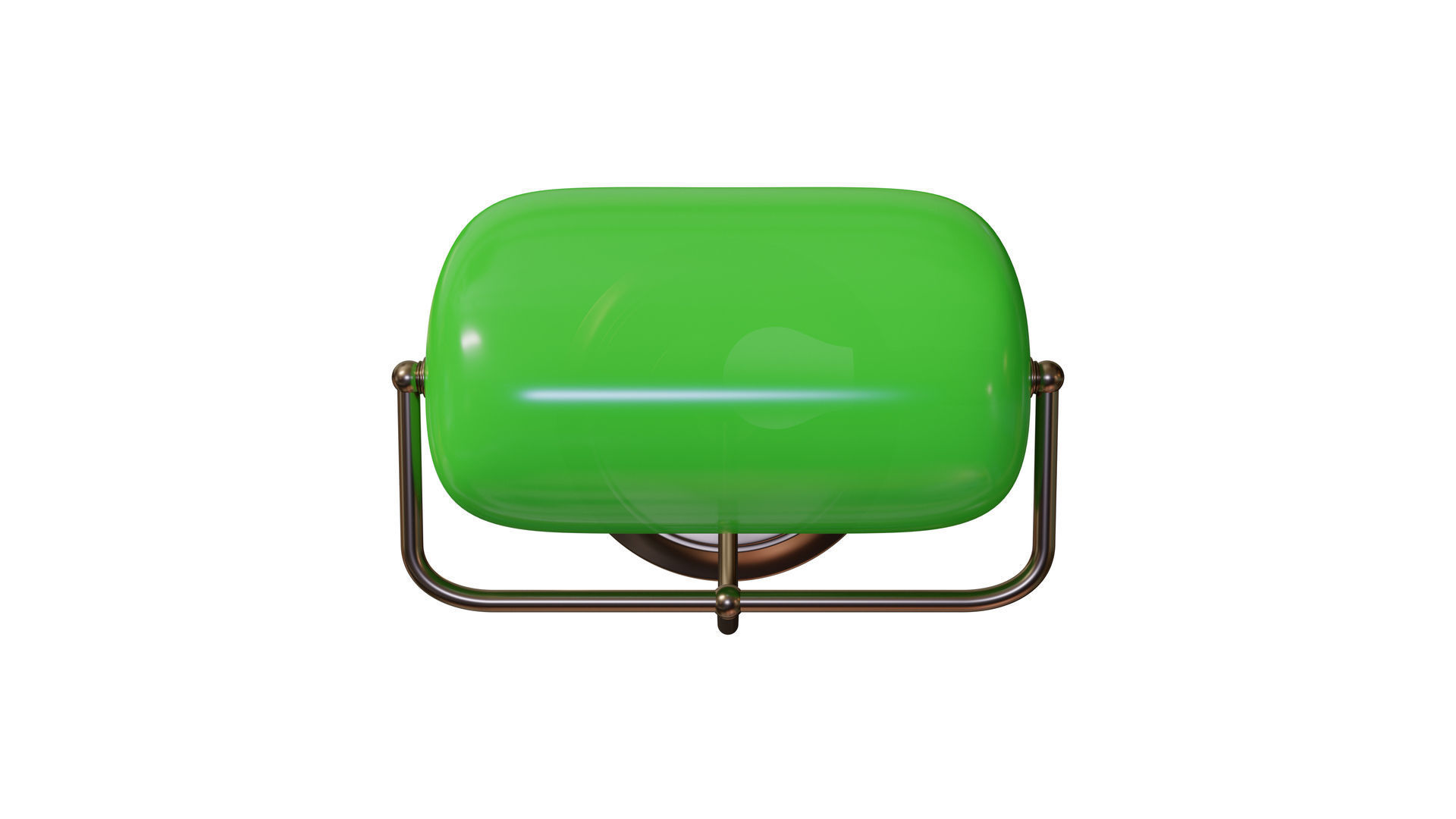 Bankers lamp 3D model_3