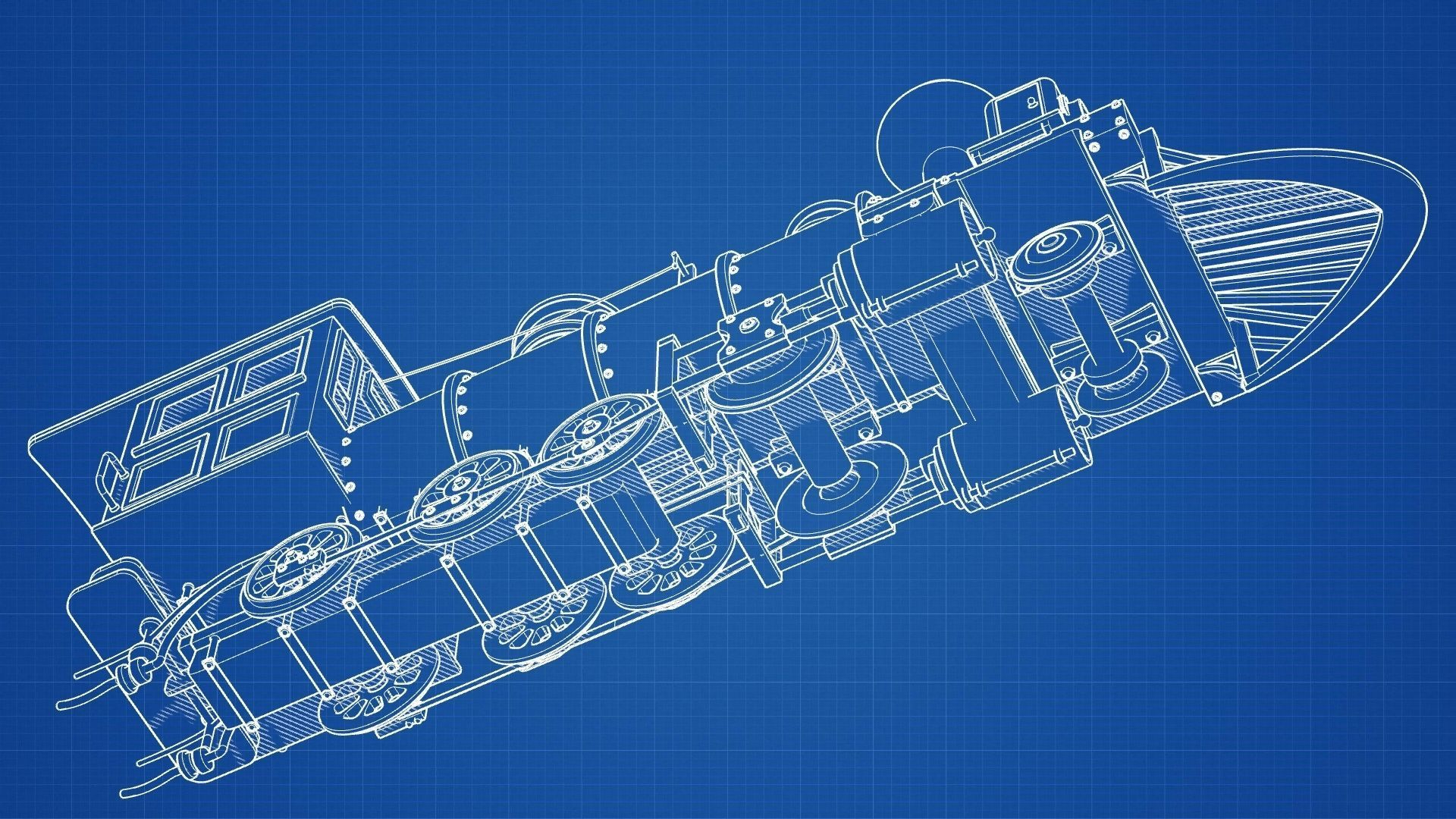 Steam Locomotive 3D model_4