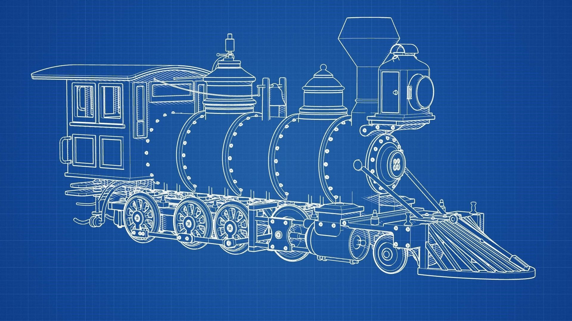 Steam Locomotive 3D model_3