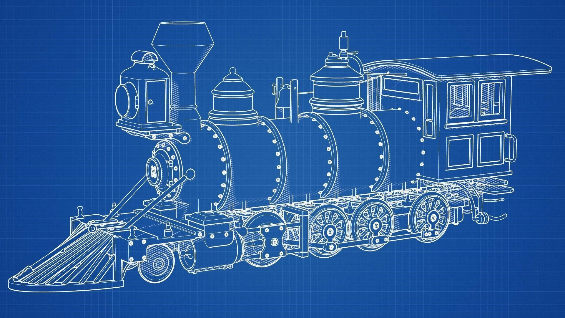 Steam Locomotive 3D model_2