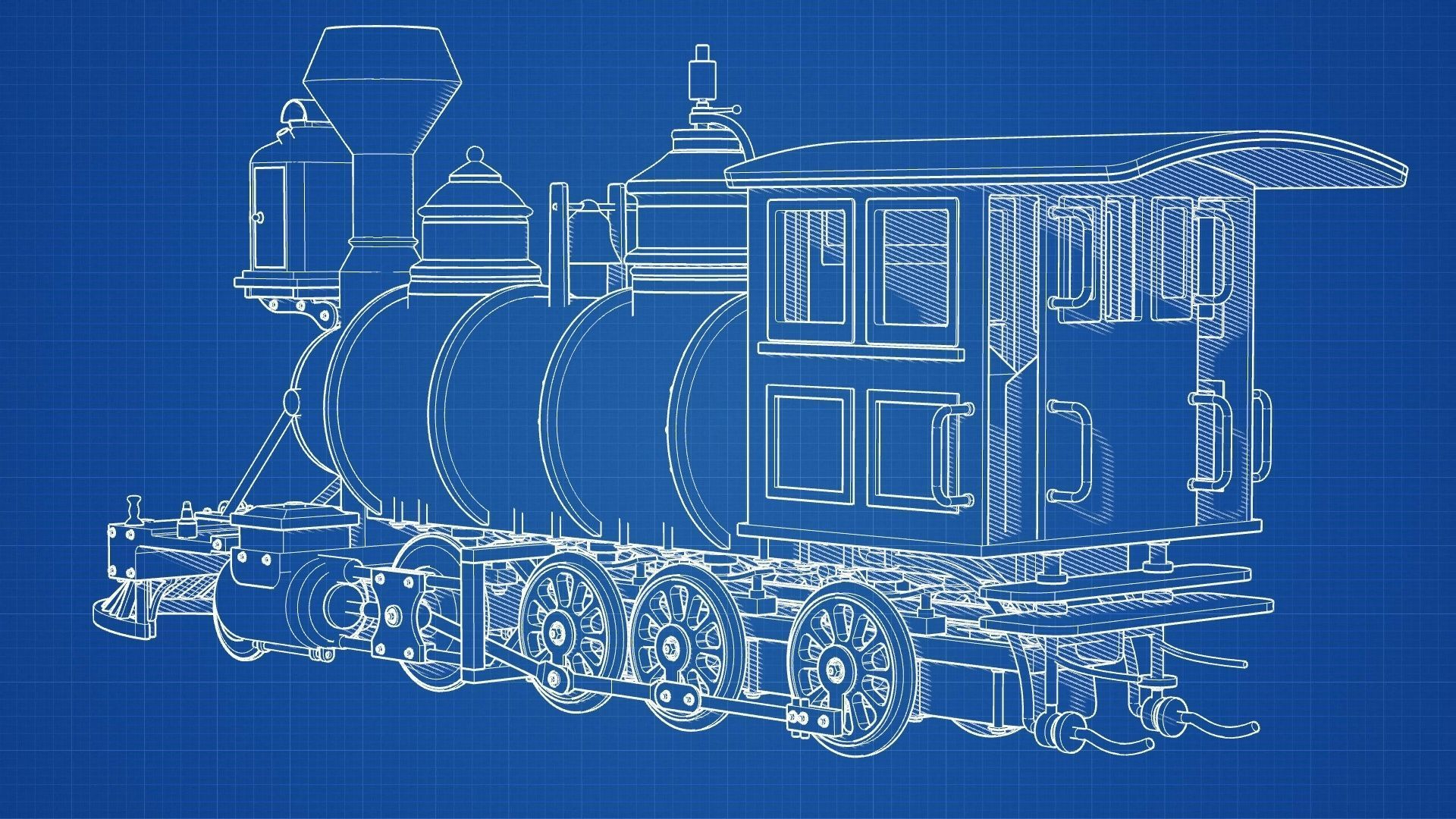 Steam Locomotive 3D model_5