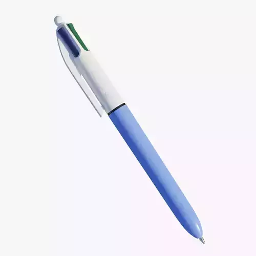 Bic 4 Color Pen 3D model
