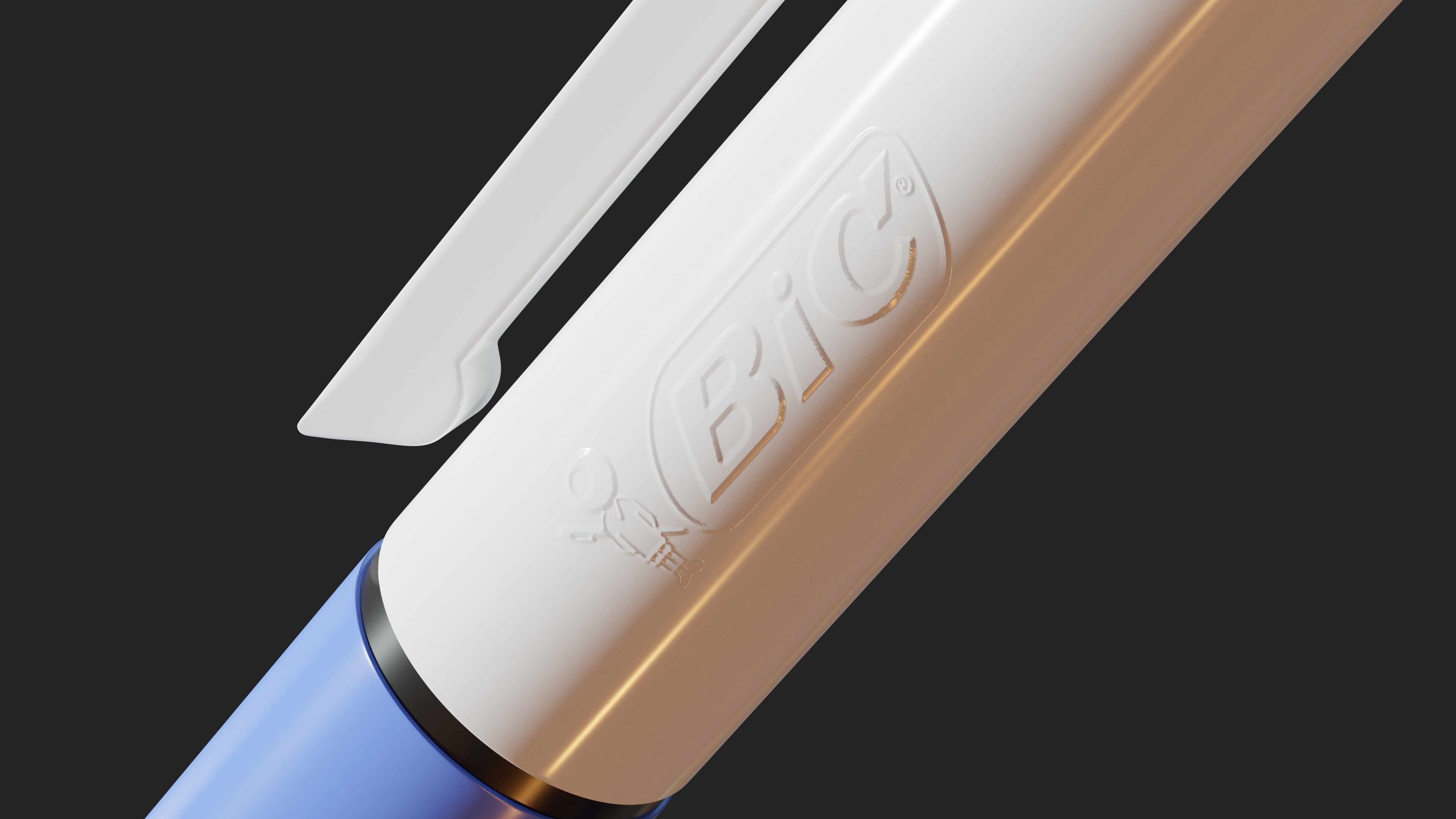 Bic 4 Color Pen 3D model_5