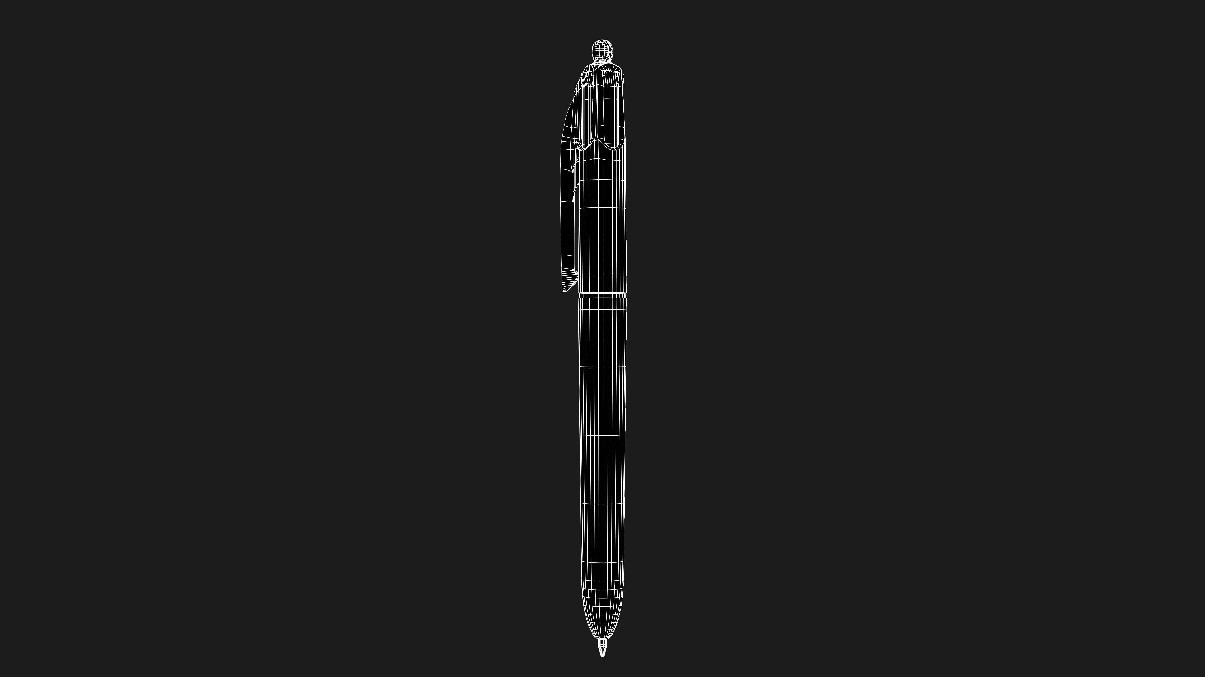 Bic 4 Color Pen 3D model_9