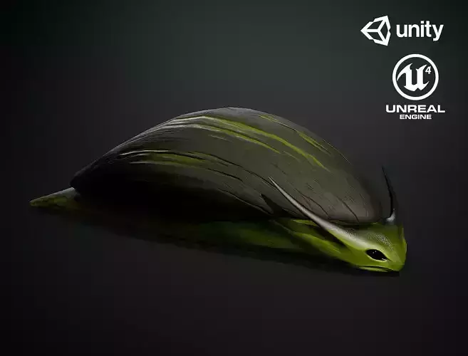 Snail creature1 - Game Ready Low-poly 3D model