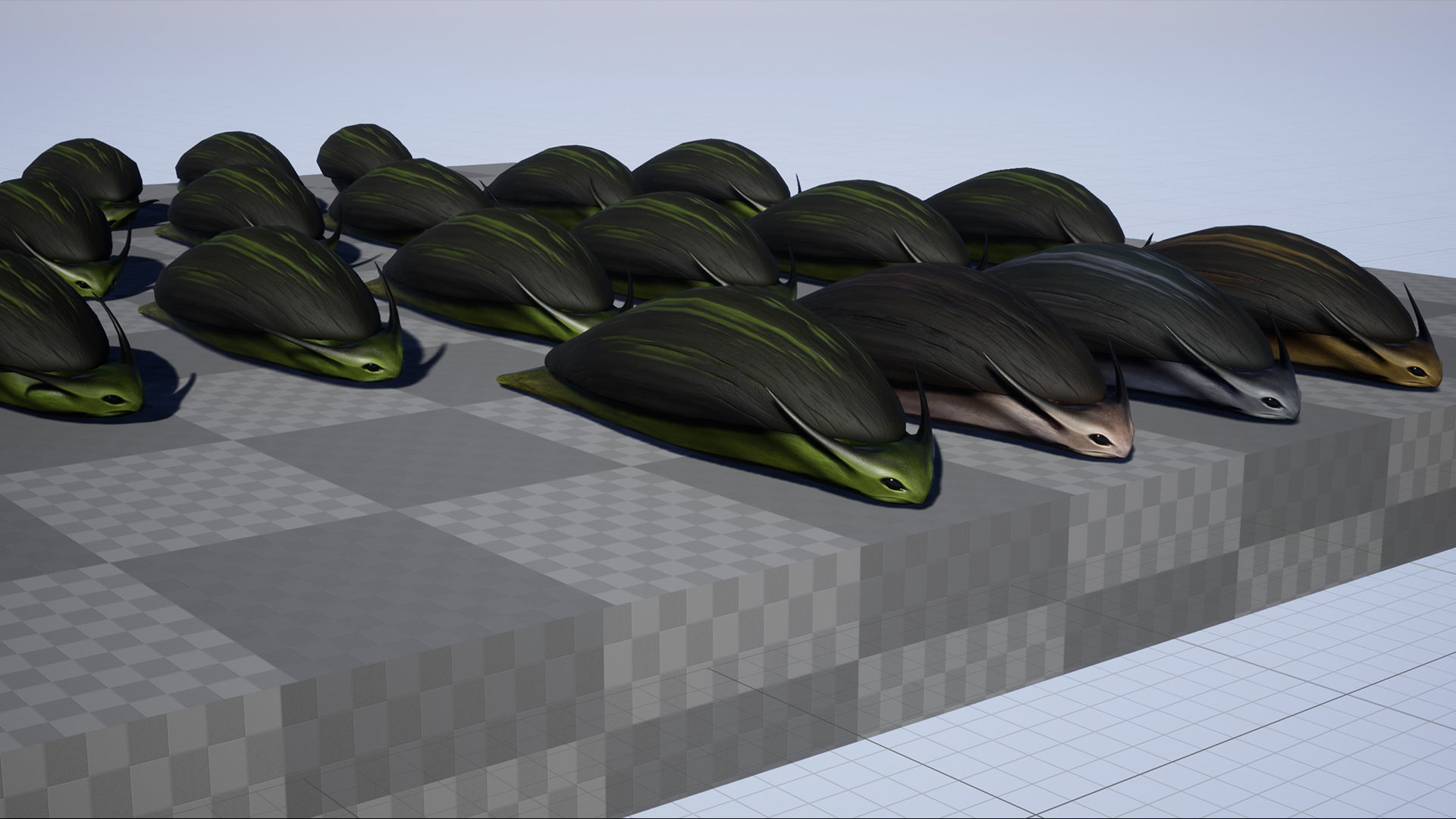 Snail creature1 - Game Ready Low-poly 3D model Low-poly 3D model_13