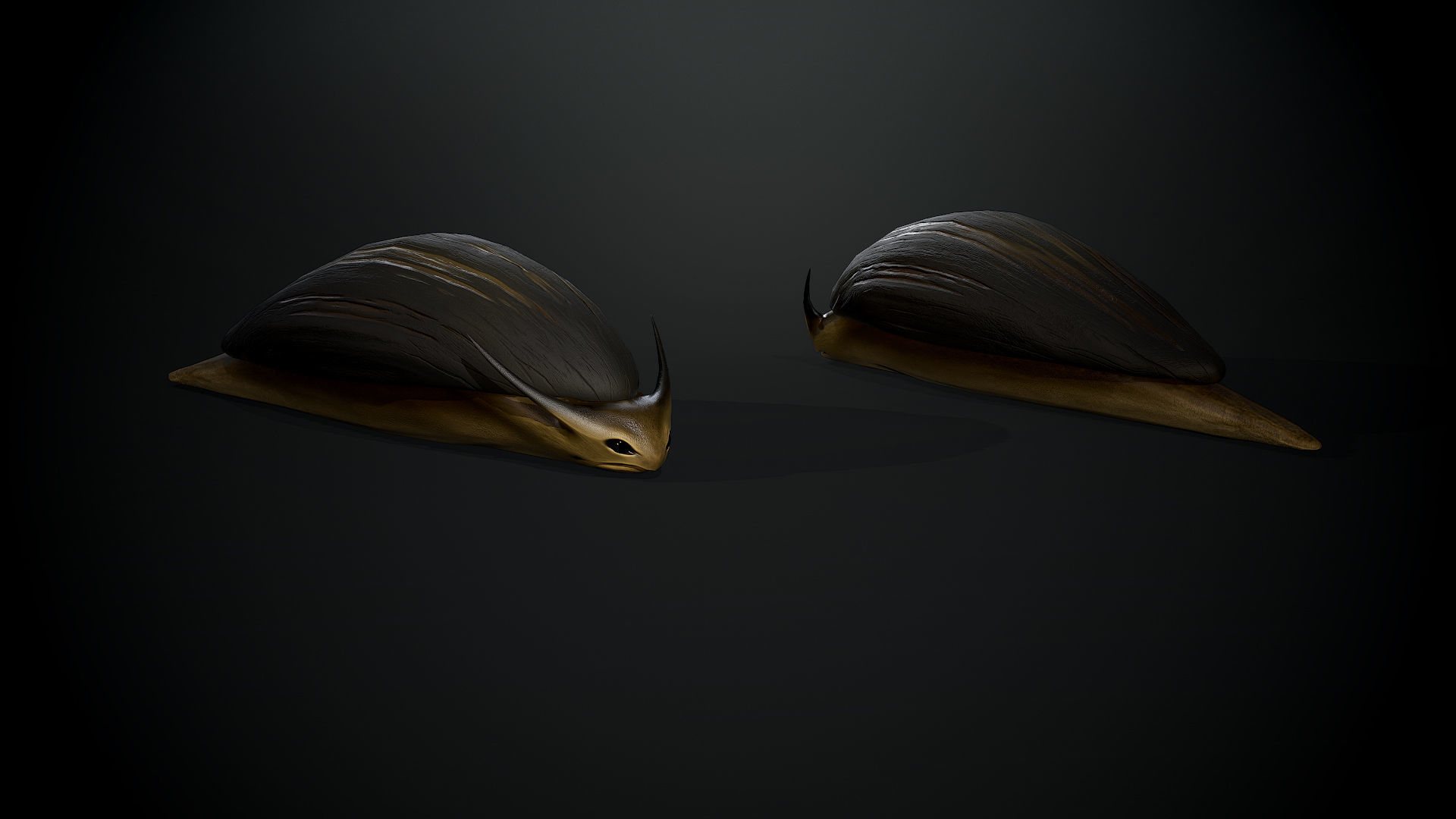 Snail creature1 - Game Ready Low-poly 3D model Low-poly 3D model_9