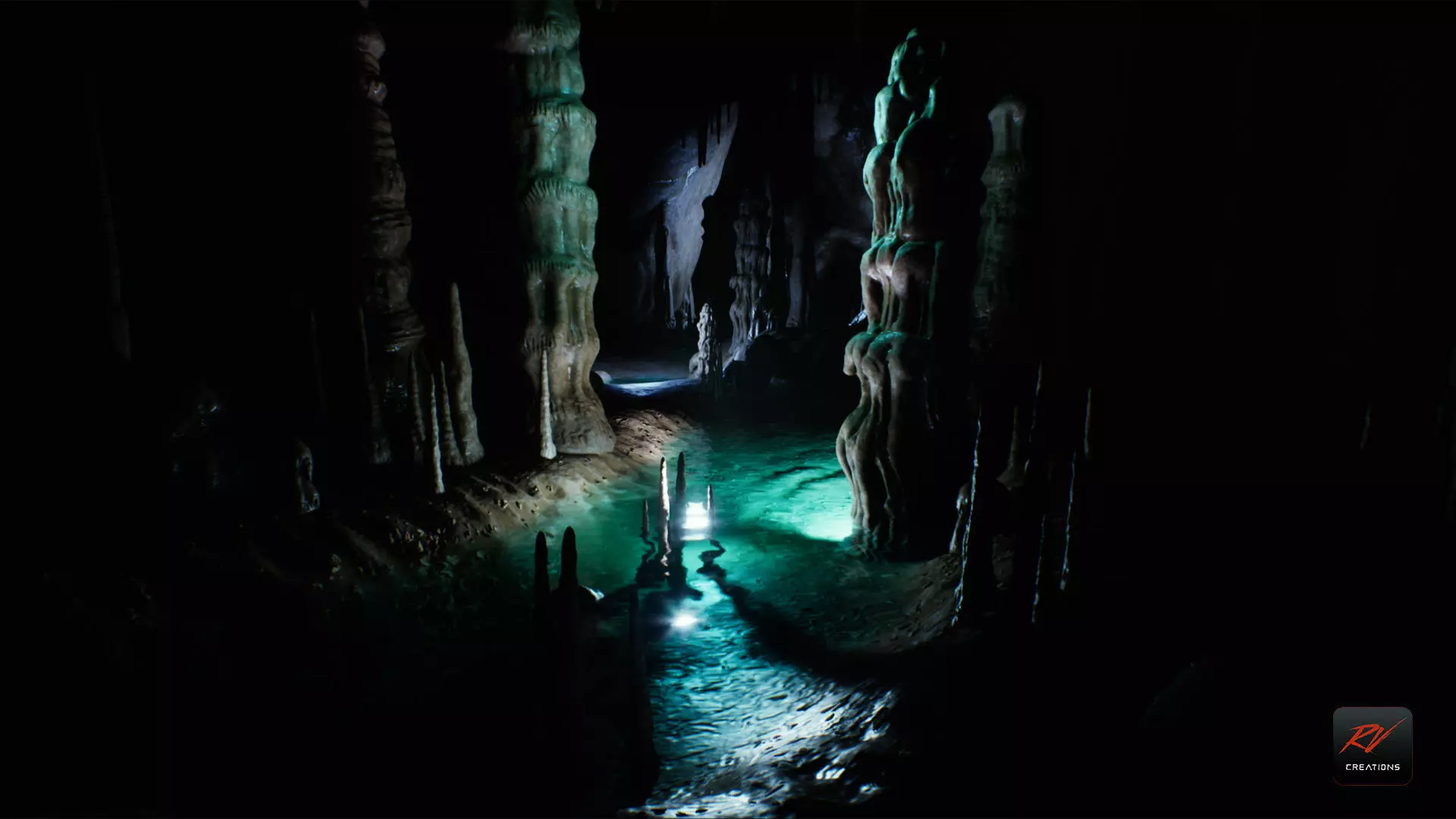 Cave Environment For Unreal Engine 5 Low-poly 3D model_0