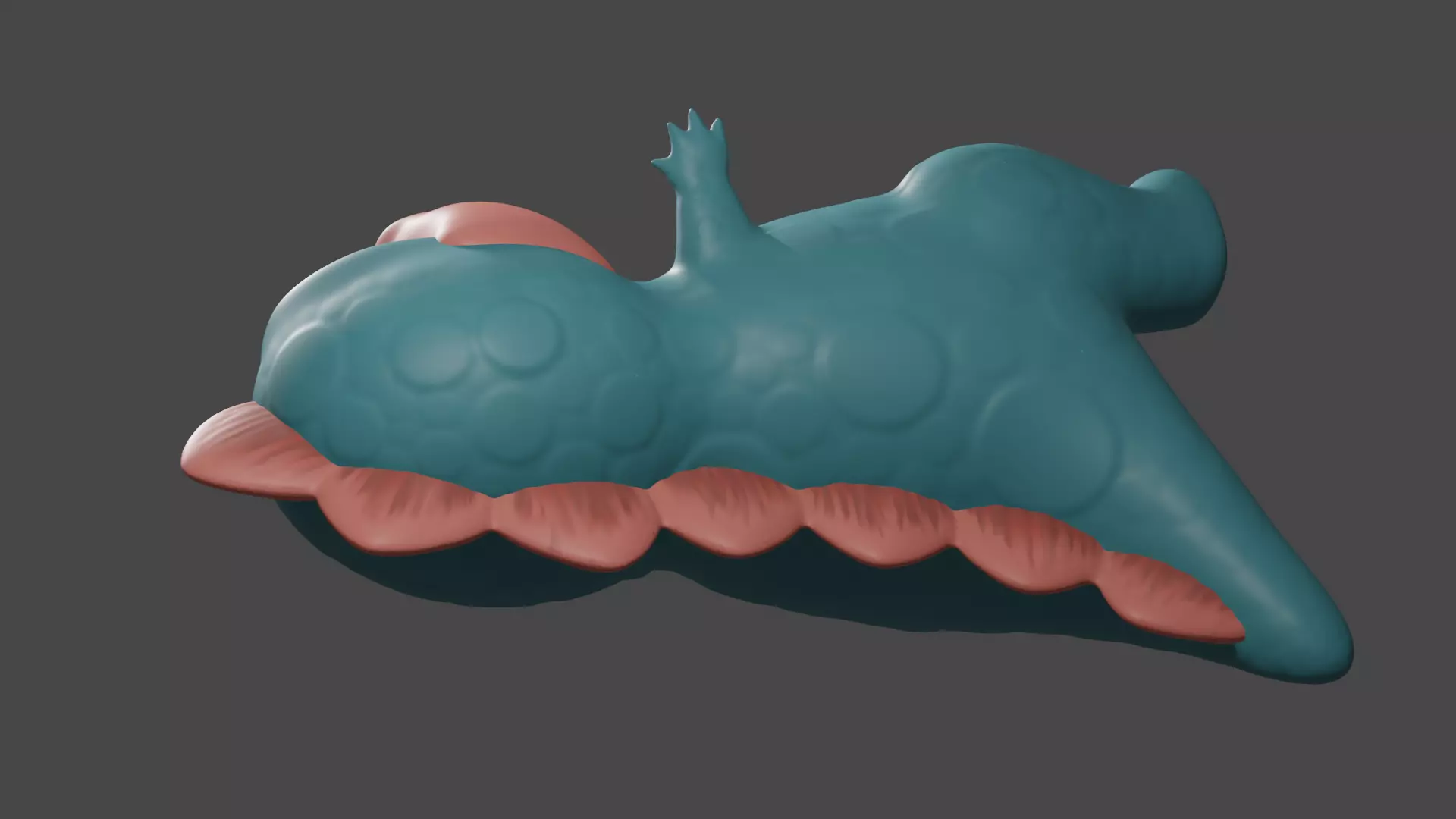 Dino 3D toy dinosaur lying 3D print model_0