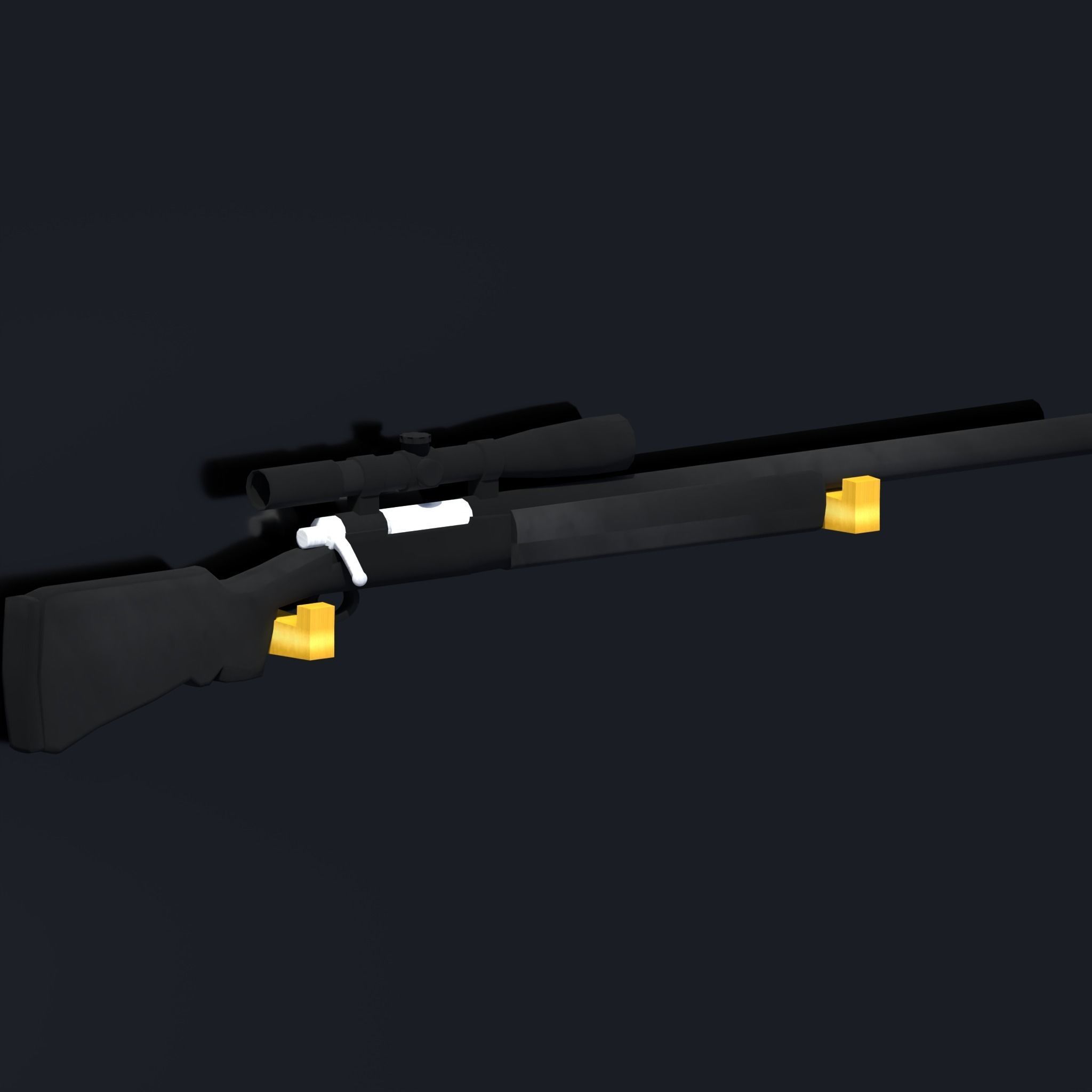 M24-SWS sniper rifle Free 3D model_4