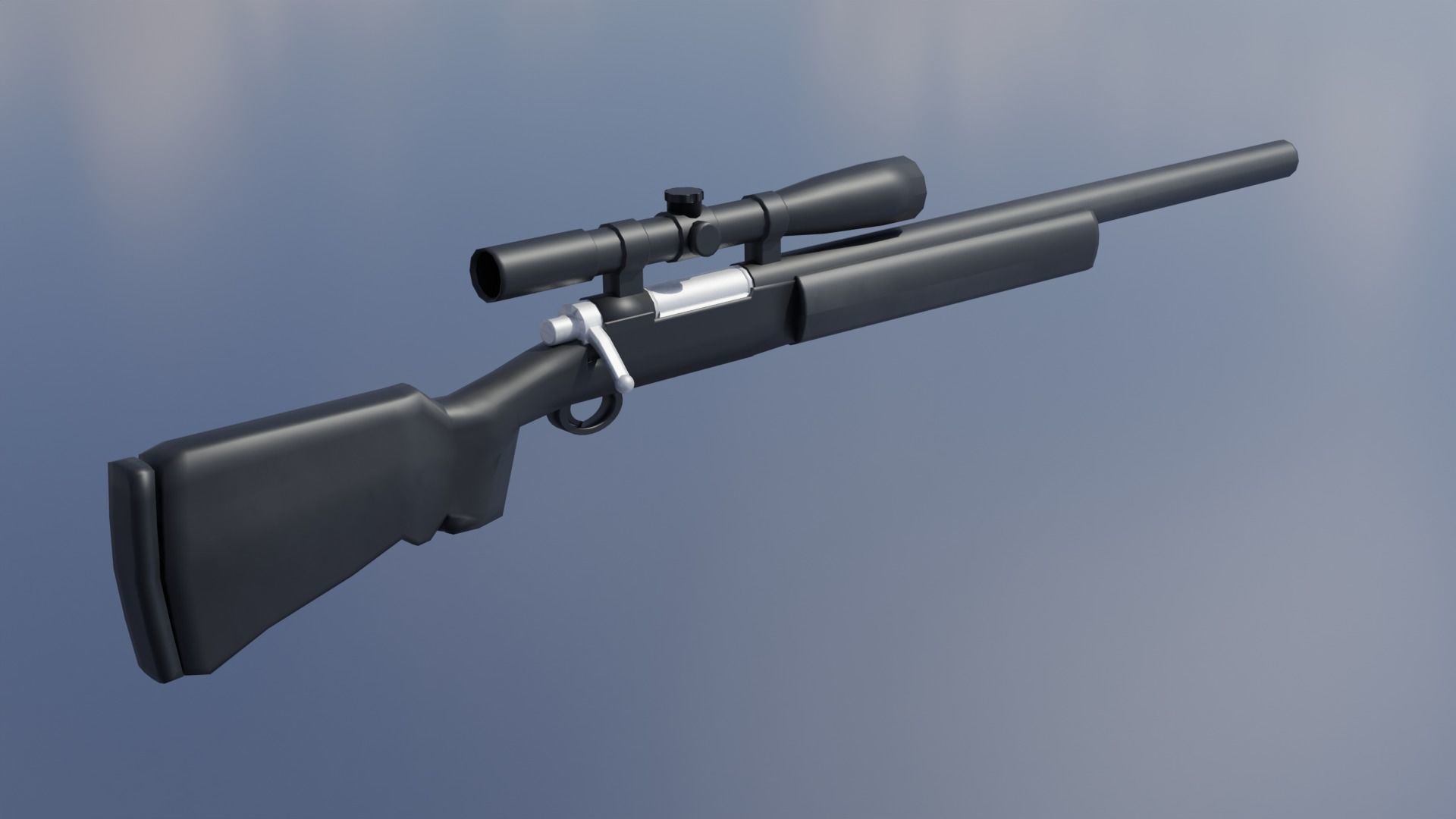 M24-SWS sniper rifle Free 3D model_5
