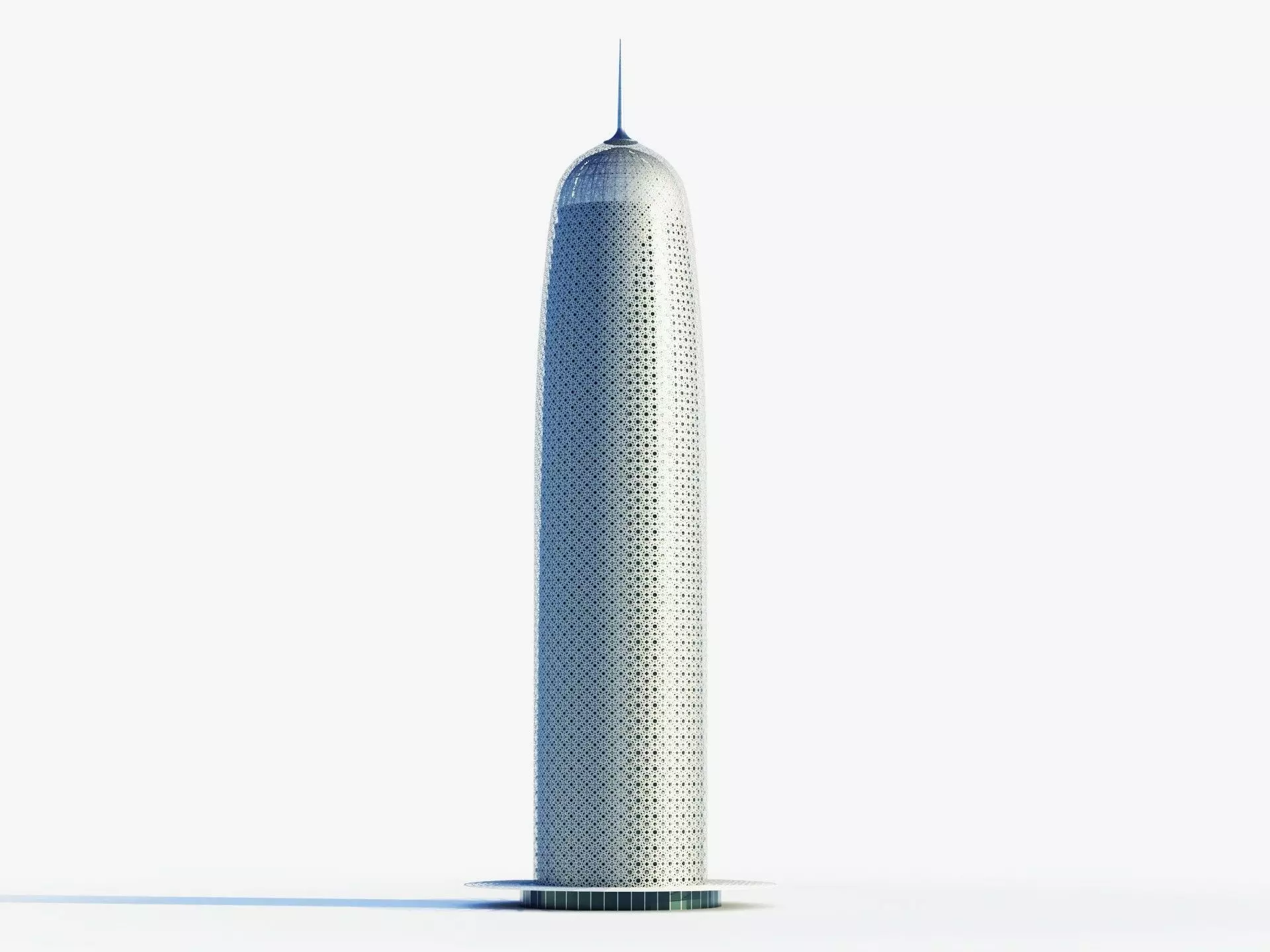 Doha tower - Qatar doha Low-poly 3D model