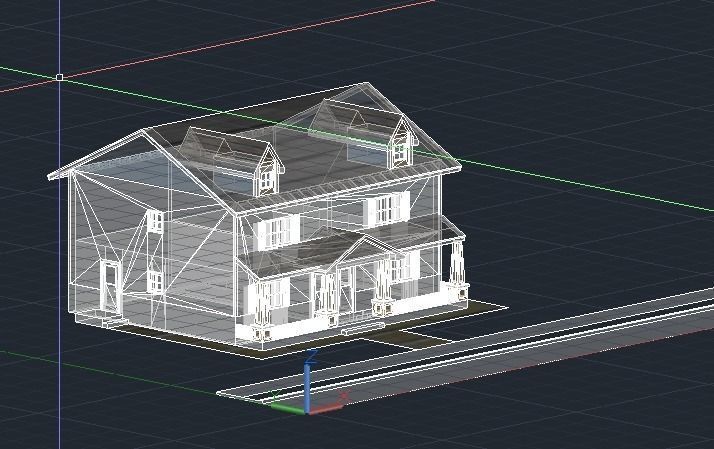 Craftsman Style Duplex 3D model_5