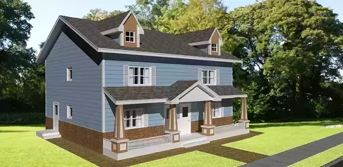Craftsman Style Duplex