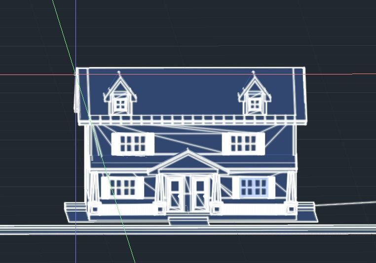 Craftsman Style Duplex 3D model_8