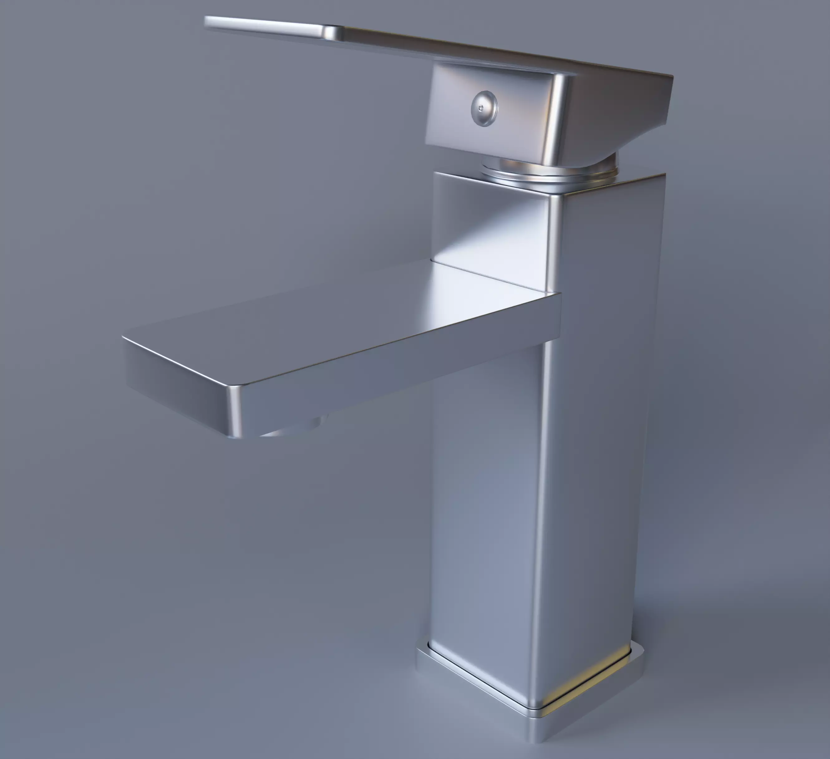 Sink Tap Low-poly 3D model_0