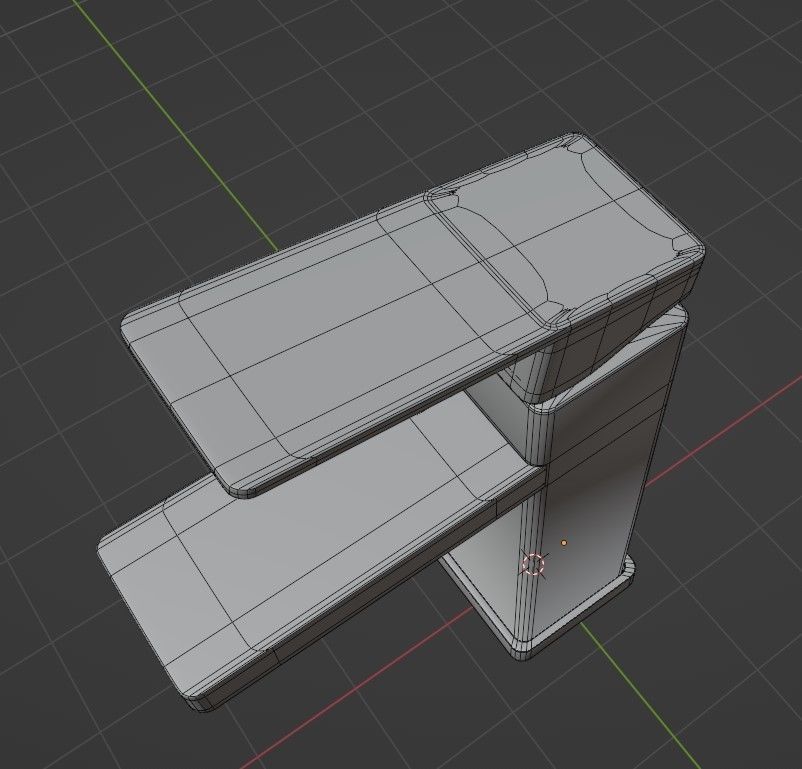 Sink Tap Low-poly 3D model_5