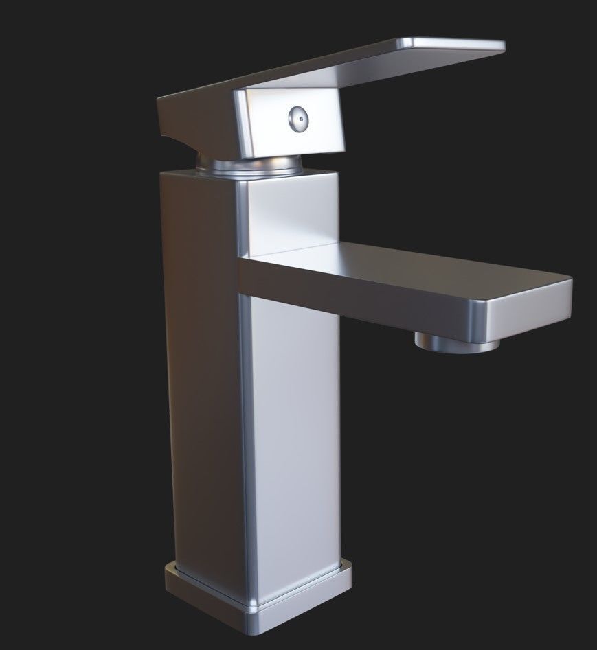 Sink Tap Low-poly 3D model_6