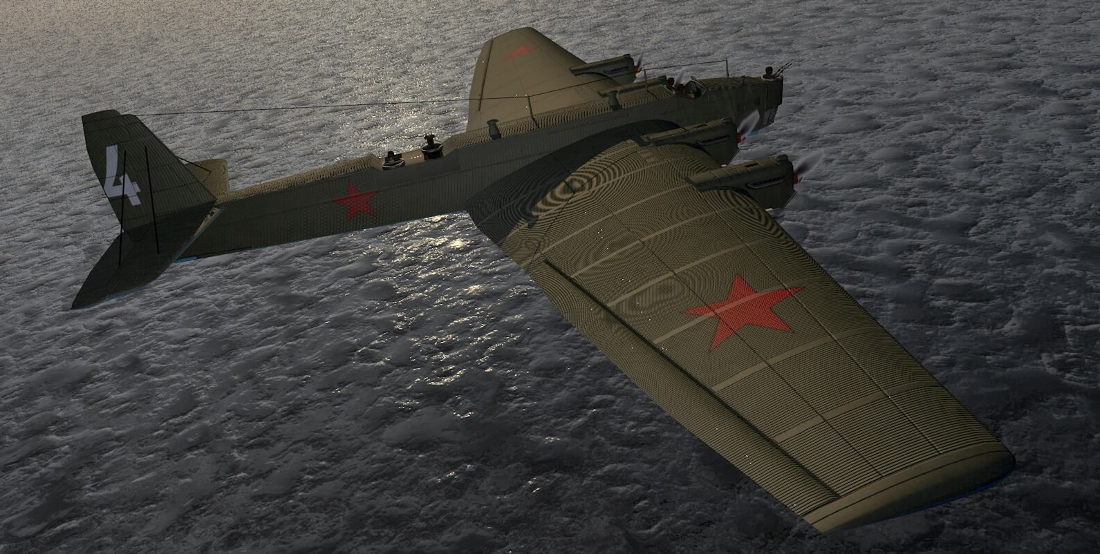 Tupolev TB-3 3D model_11