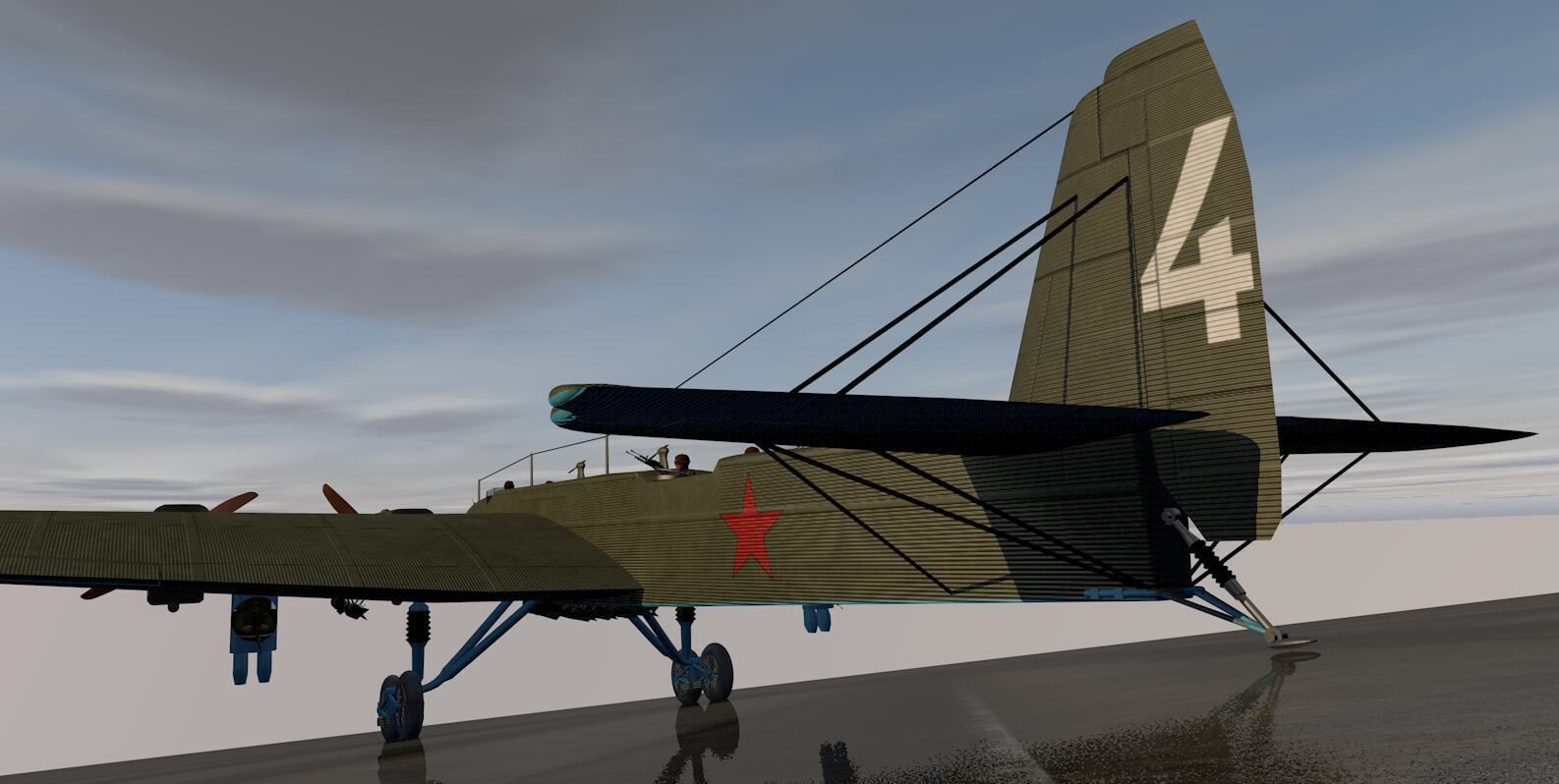 Tupolev TB-3 3D model_7