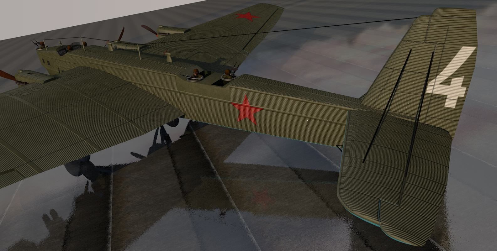 Tupolev TB-3 3D model_4