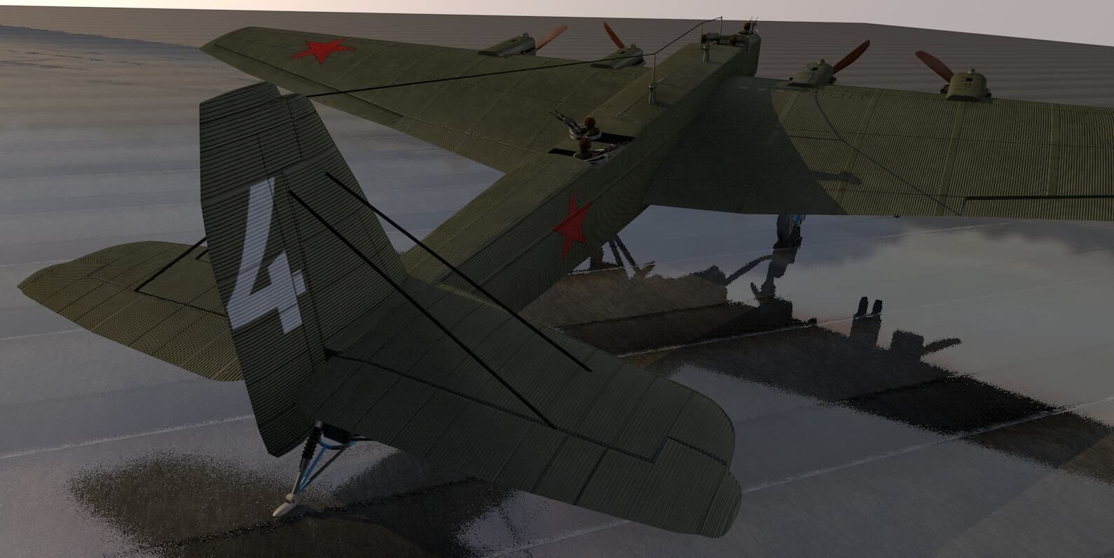 Tupolev TB-3 3D model_2