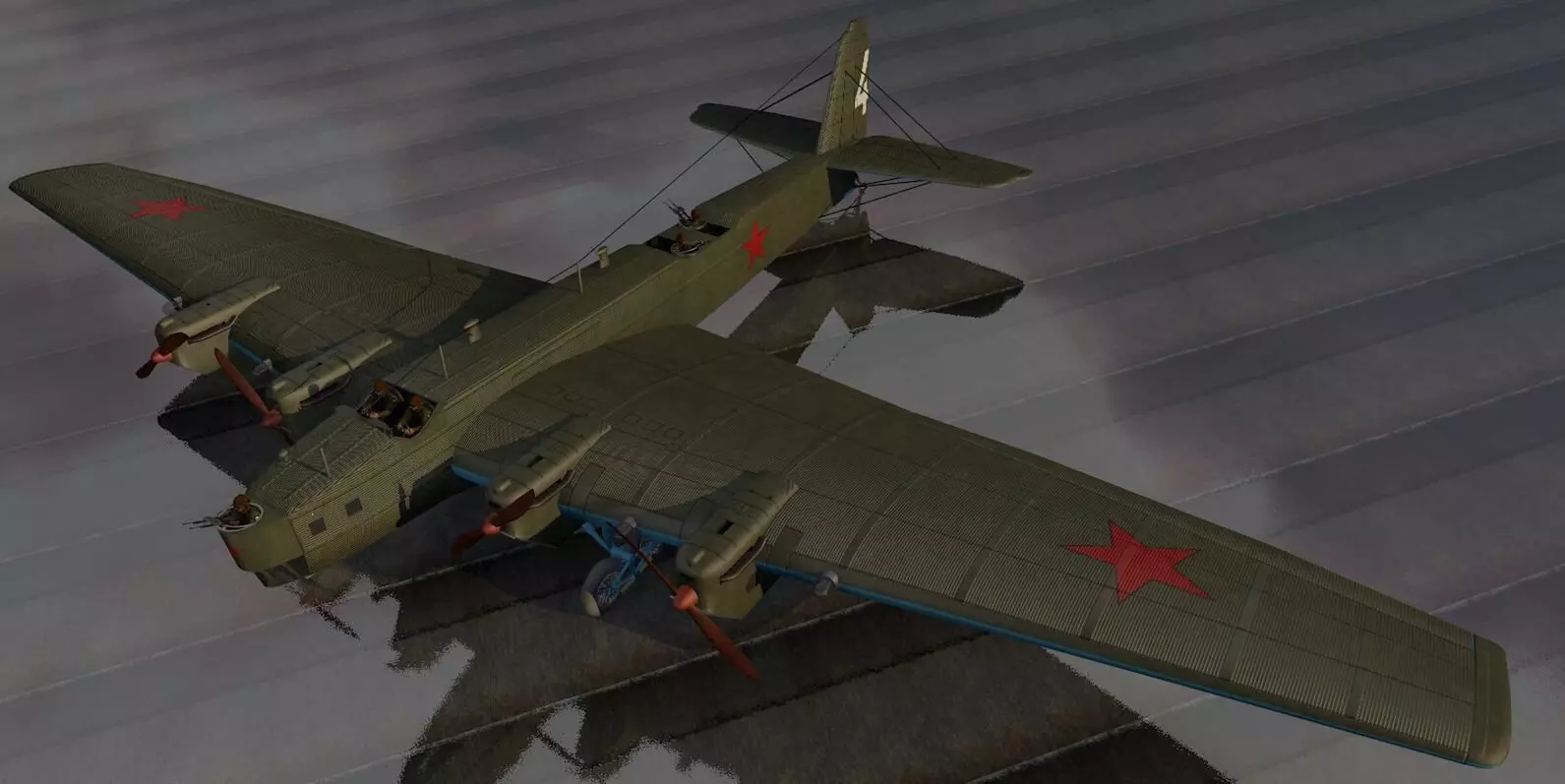 Tupolev TB-3 3D model_0