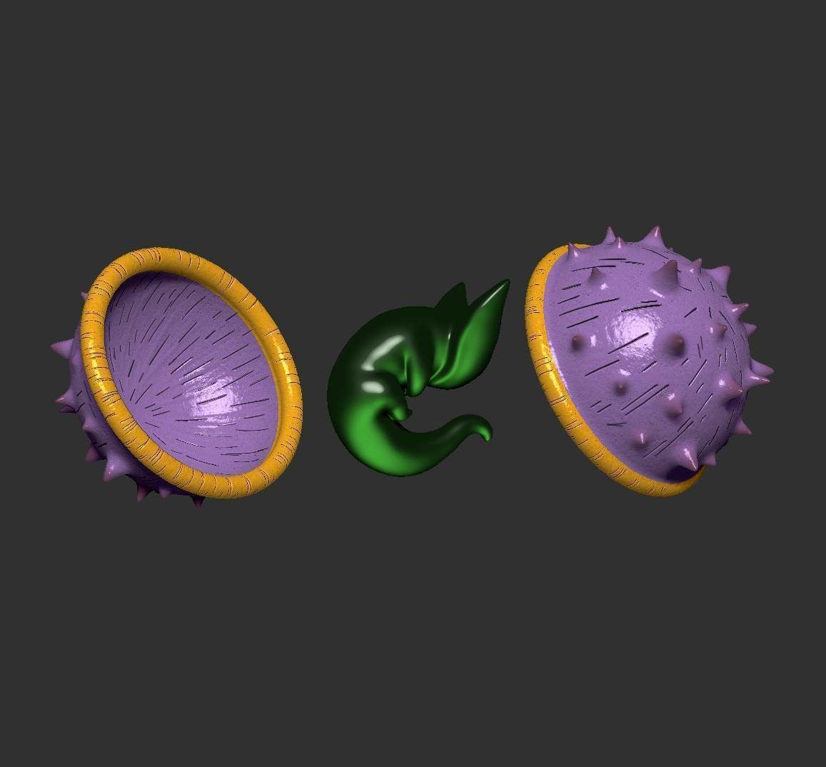 DRAGONBALL Z LARVA CELL 3D print model_9