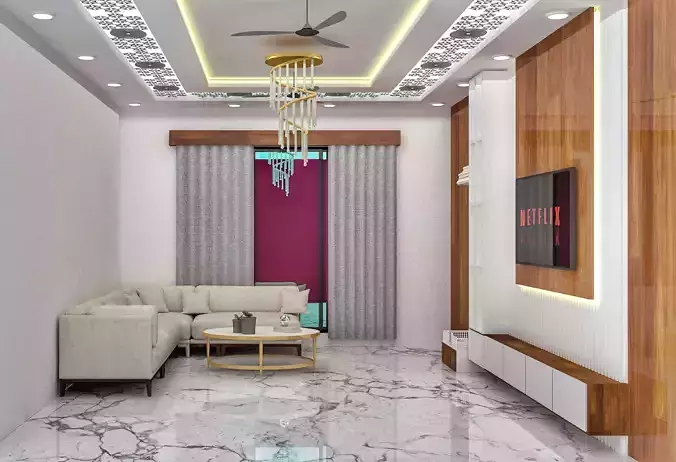 Modern Living Room 3 D Desing