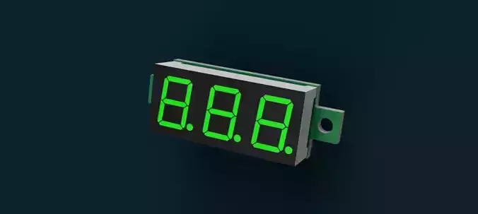 3 Digit LED Display 3D model