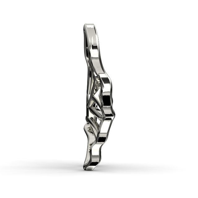 Pendant Butterfly 3D print model_3