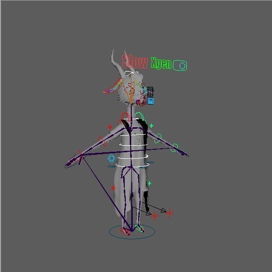 Cartoon Deer Rigged 3D model_33