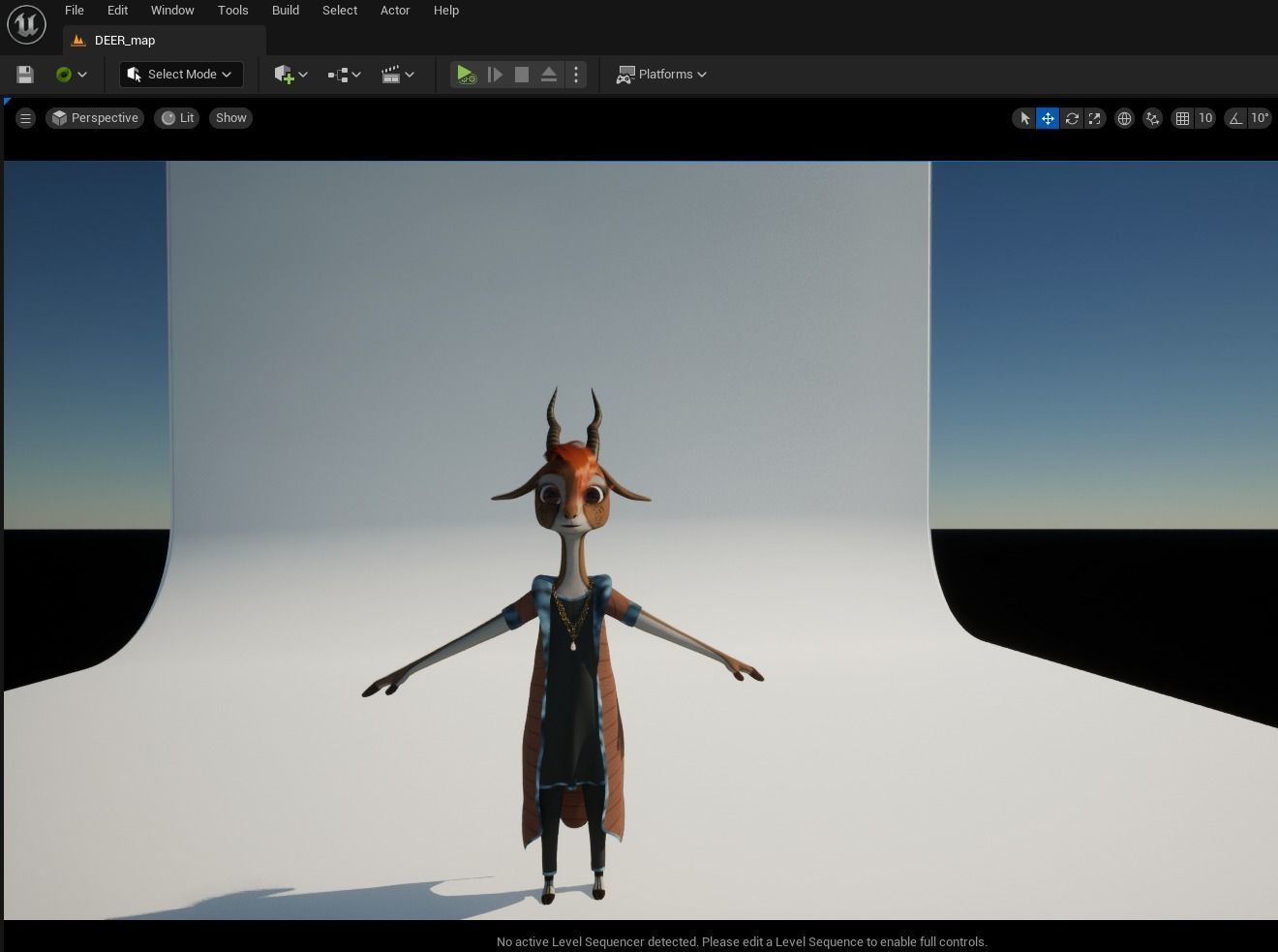 Cartoon Deer Rigged 3D model_23