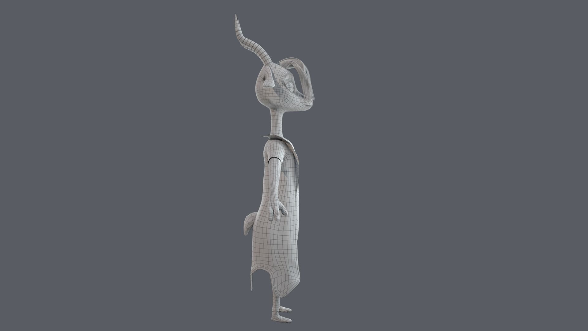 Cartoon Deer Rigged 3D model_26