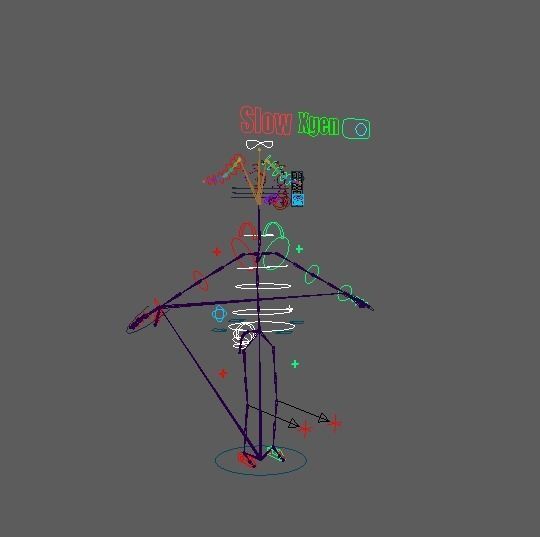 Cartoon Deer Rigged 3D model_35