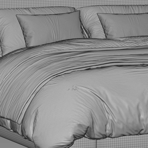 RH Wallace Bed 3D model 3