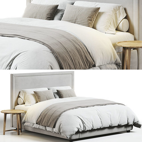 RH Wallace Bed 3D model 2