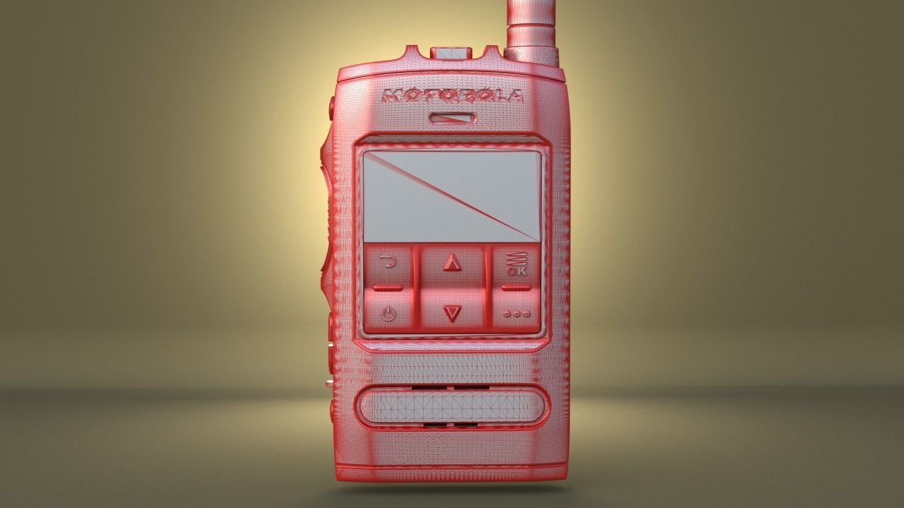 Airsoft Motorola ST7500 Compact TETRA Radio Hollow body 3D print model_3
