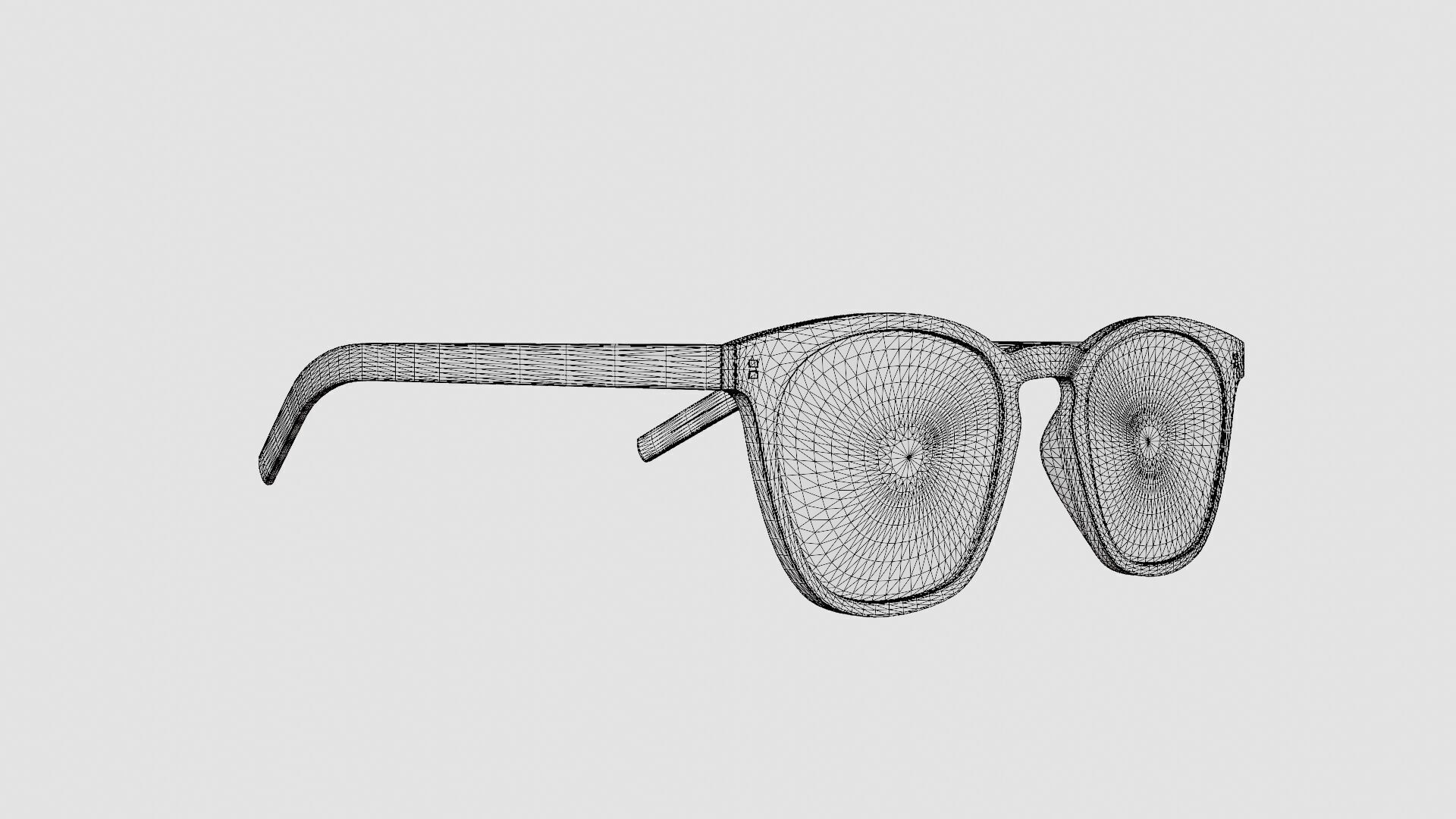 Saint Laurent - SL 30 SLIM 005 Glasses Low-poly 3D model_7