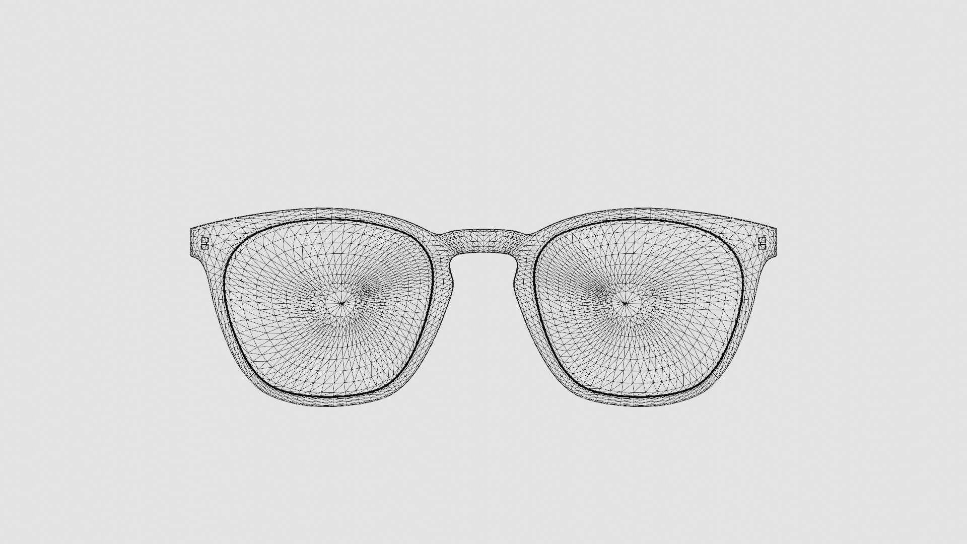 Saint Laurent - SL 30 SLIM 005 Glasses Low-poly 3D model_6