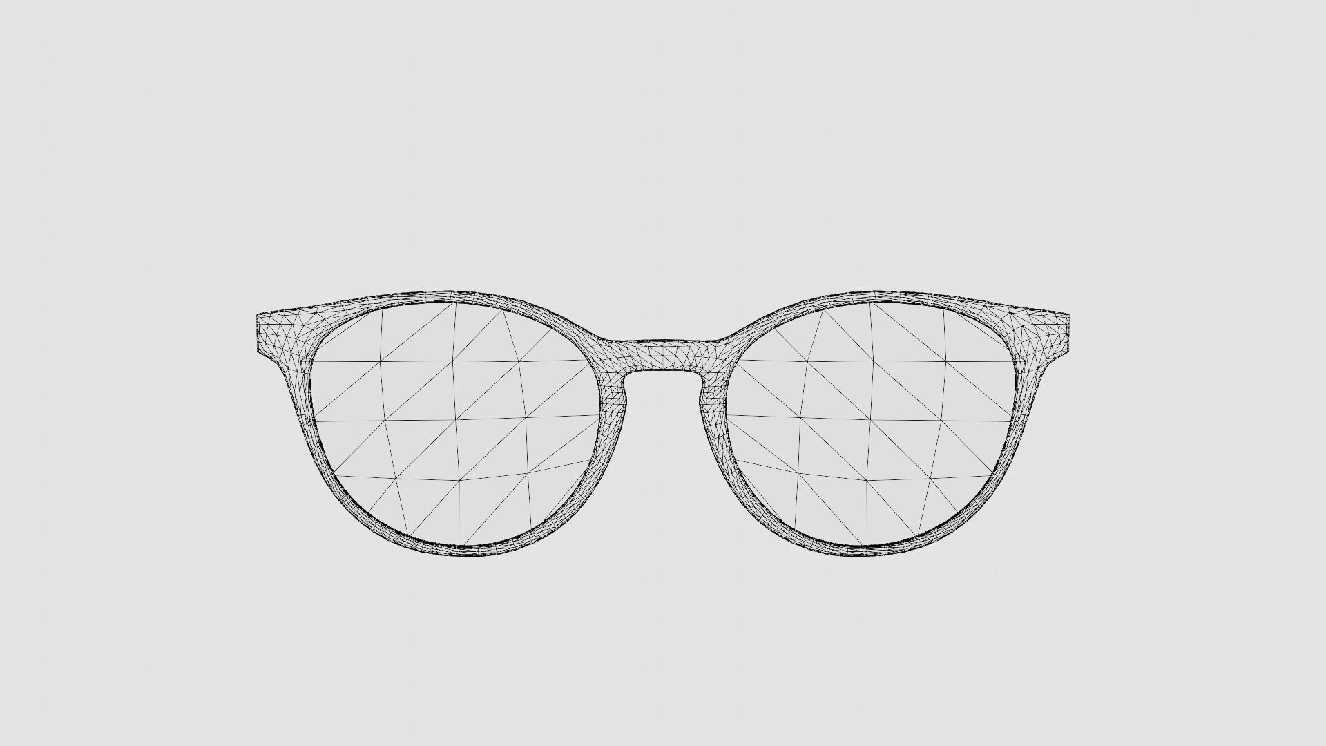Saint Laurent - SL 25 001 Glasses Low-poly 3D model_6