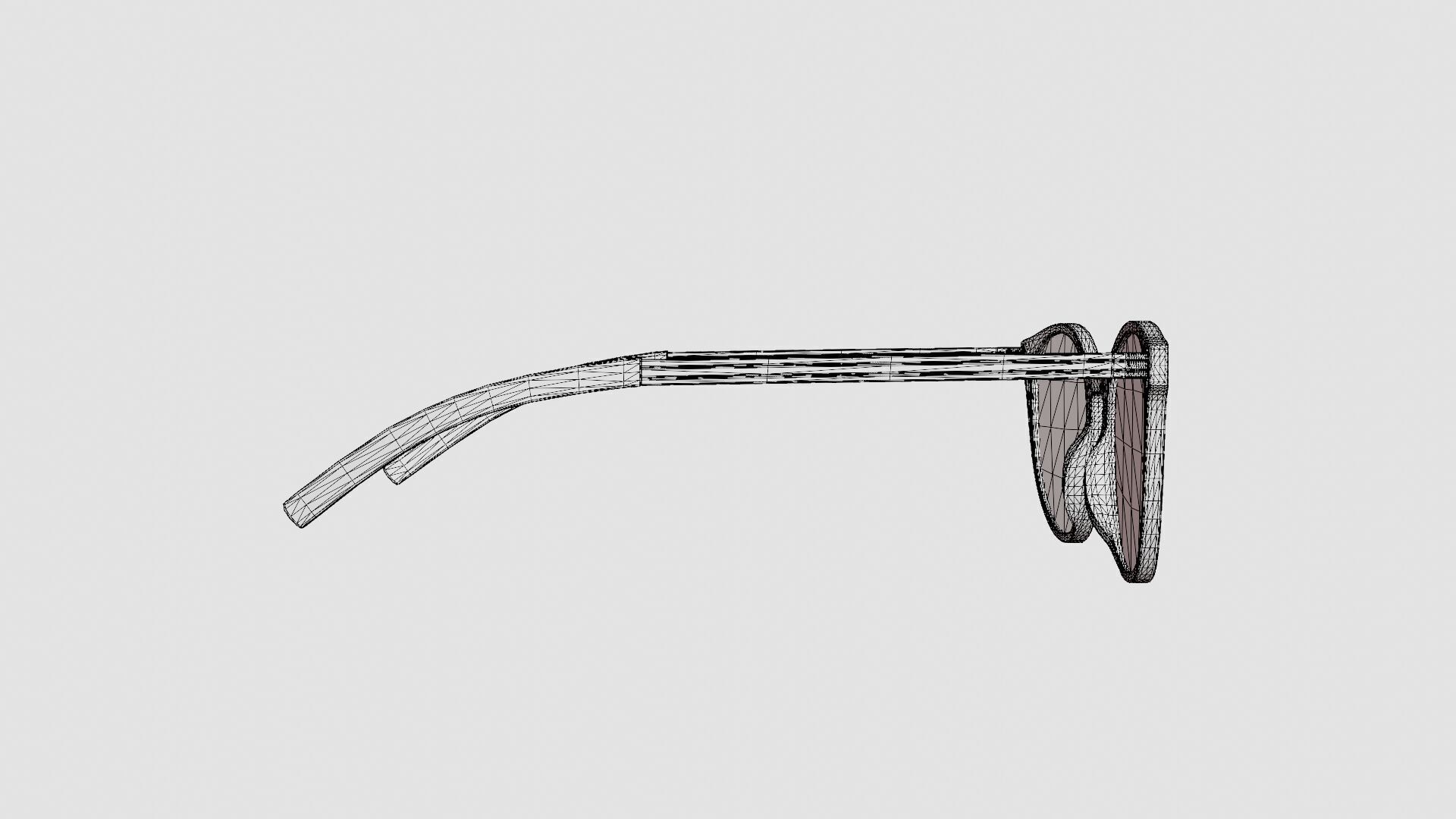 Saint Laurent - SL 25 001 Glasses Low-poly 3D model_8