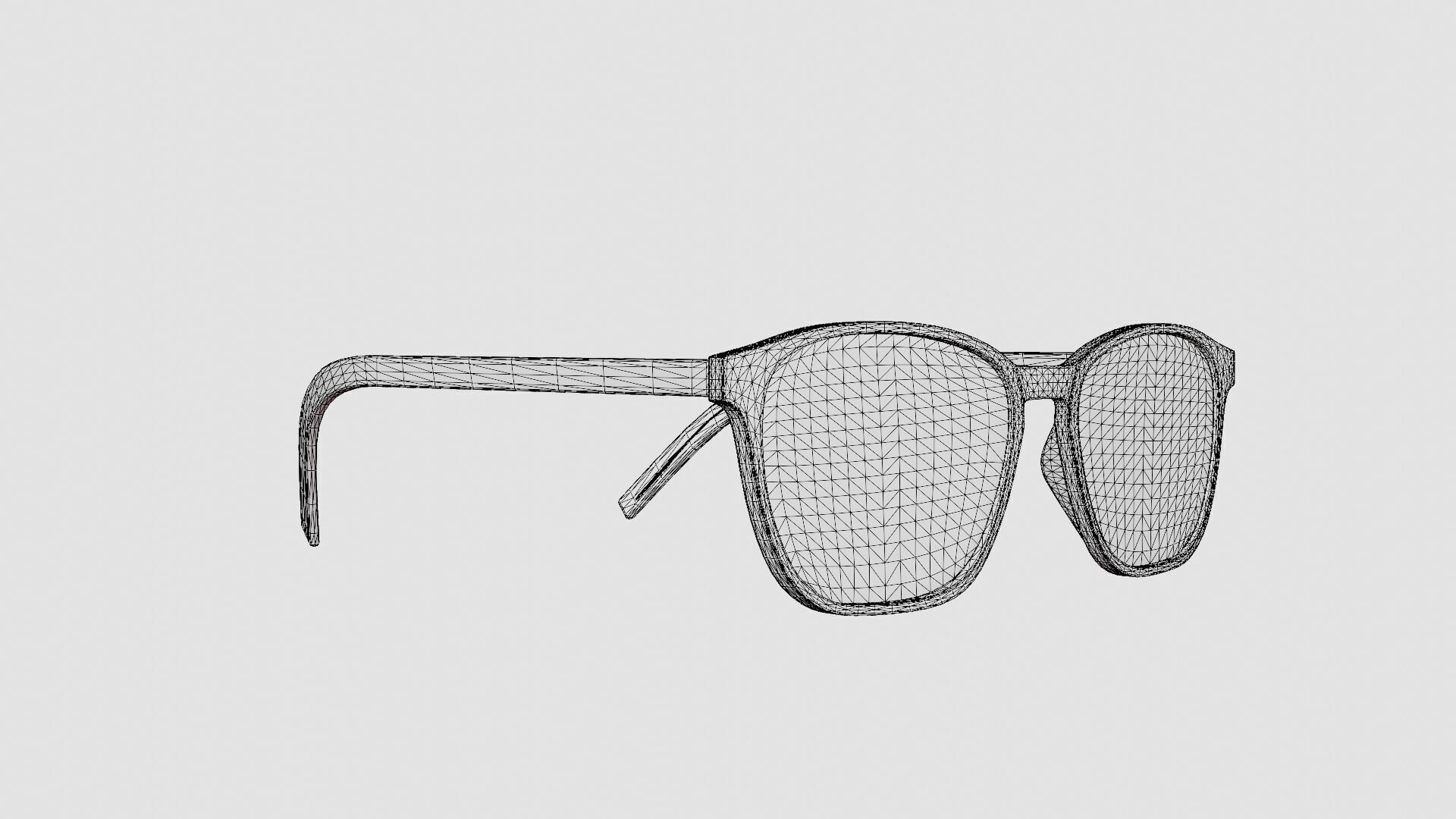 Saint Laurent - SL 186-B SLIM 002 Glasses Low-poly 3D model_7