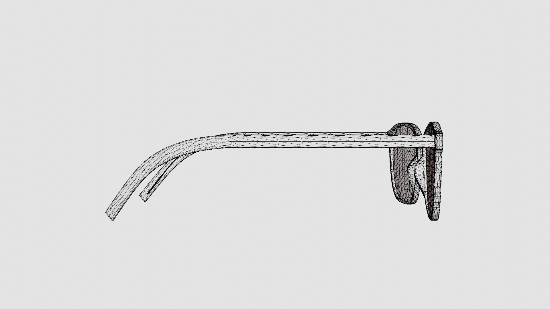 Saint Laurent - SL 186-B SLIM 002 Glasses Low-poly 3D model_8