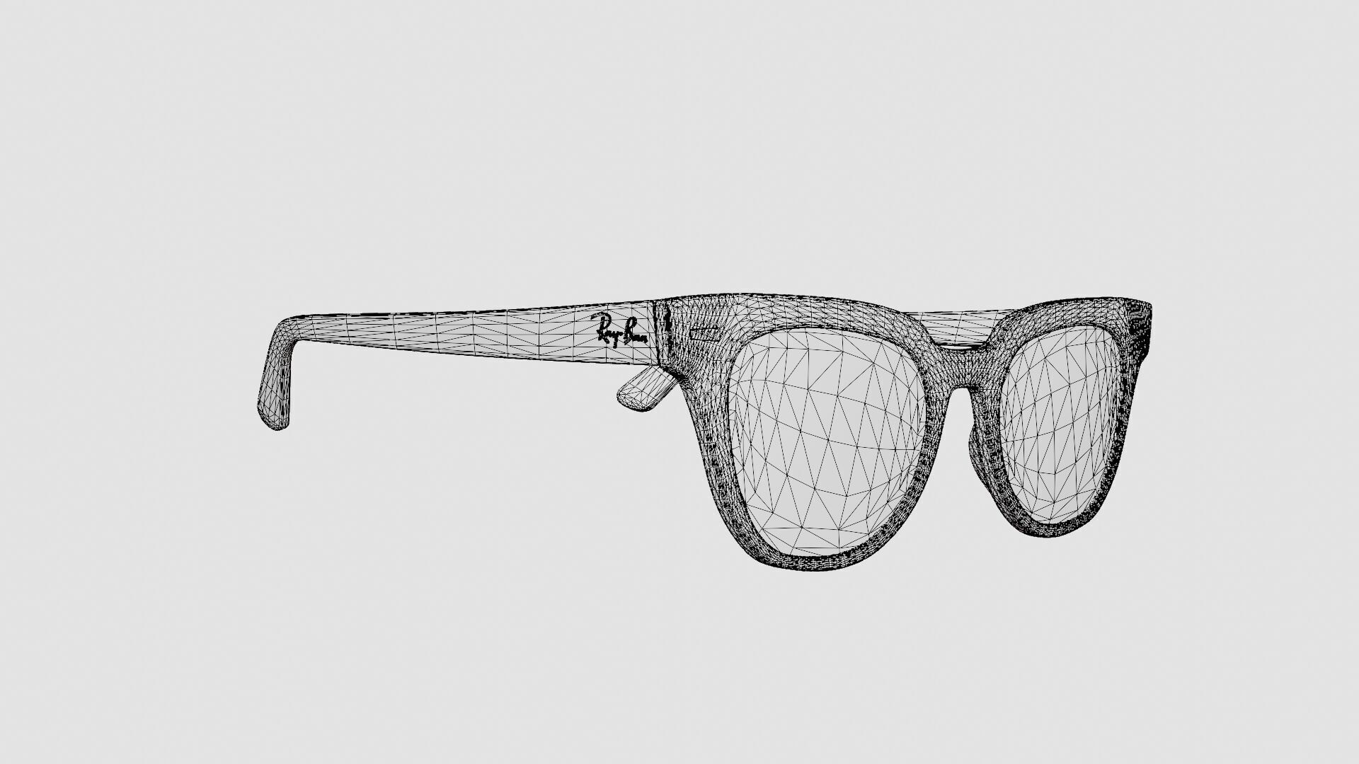 Ray-Ban Meteor Optics - RX5377 2000 Glasses Low-poly 3D model_7